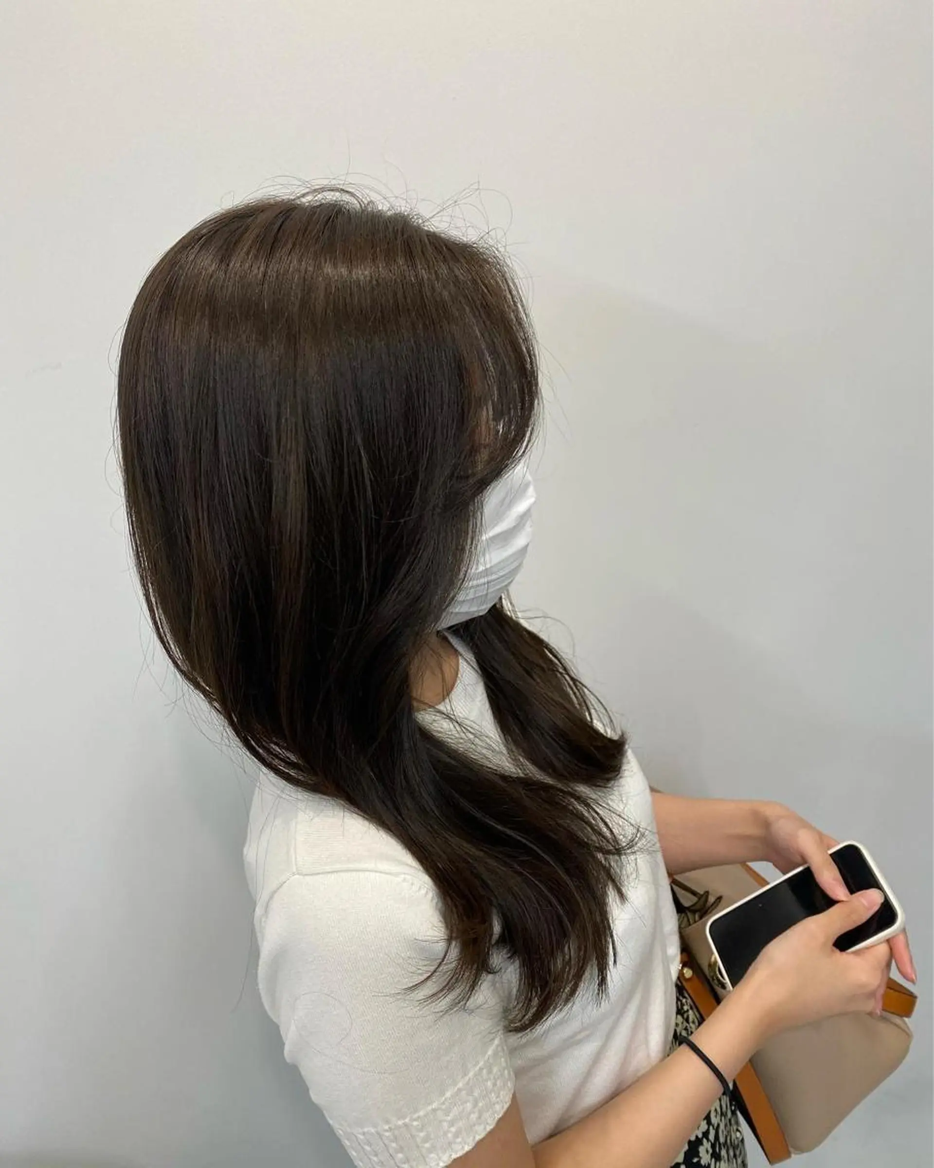 セミロング 似合わせカット カット ヘアカラー トリートメント sunc所属・梅田l大人韓国ヘア レイヤー×艶カラーのヘアスタイル