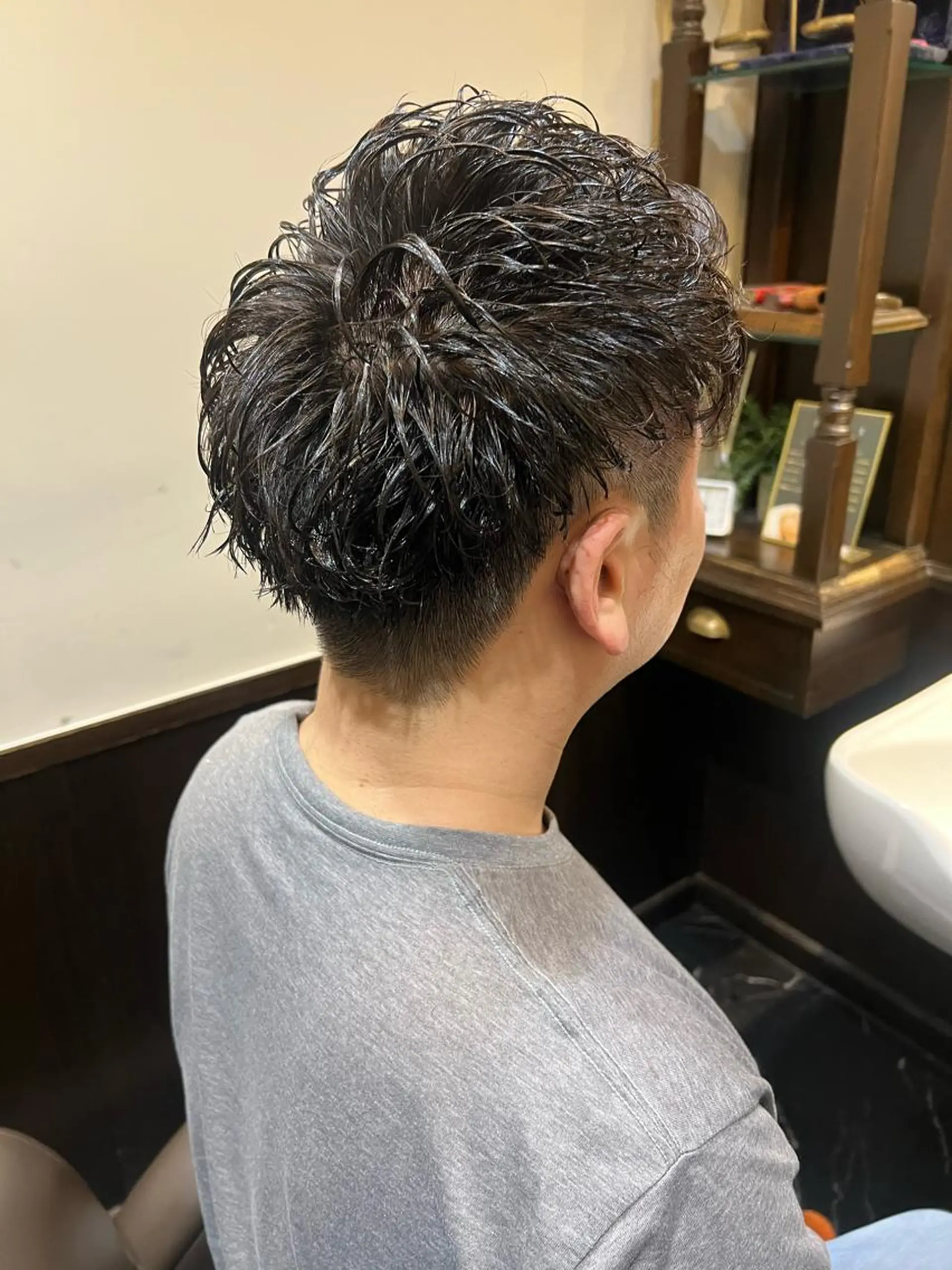 ショート パーマ メンズ 圓子 快のヘアスタイル
