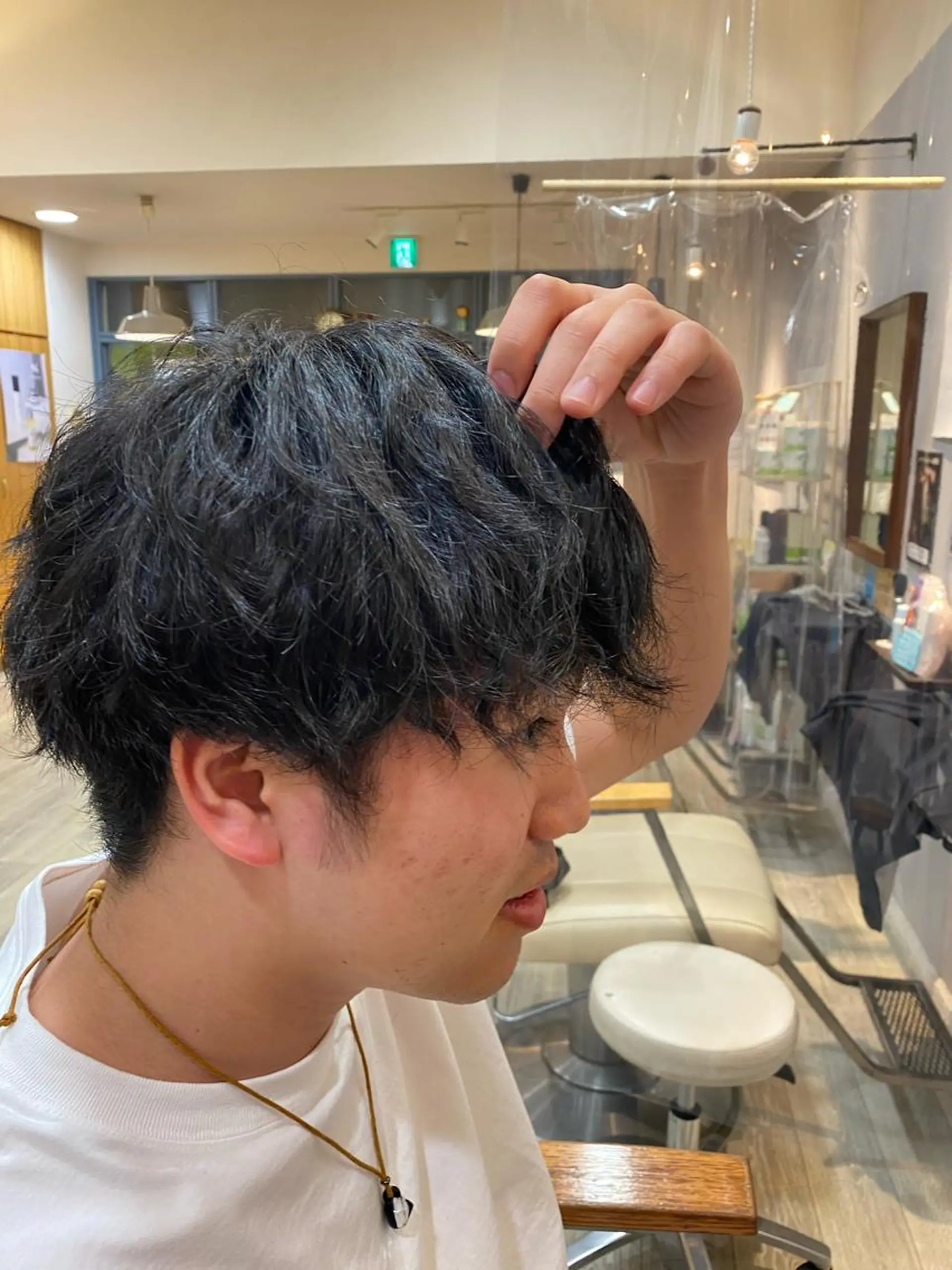 パーマ メンズ ブルースタイル池上店所属・原 なつみのヘアスタイル