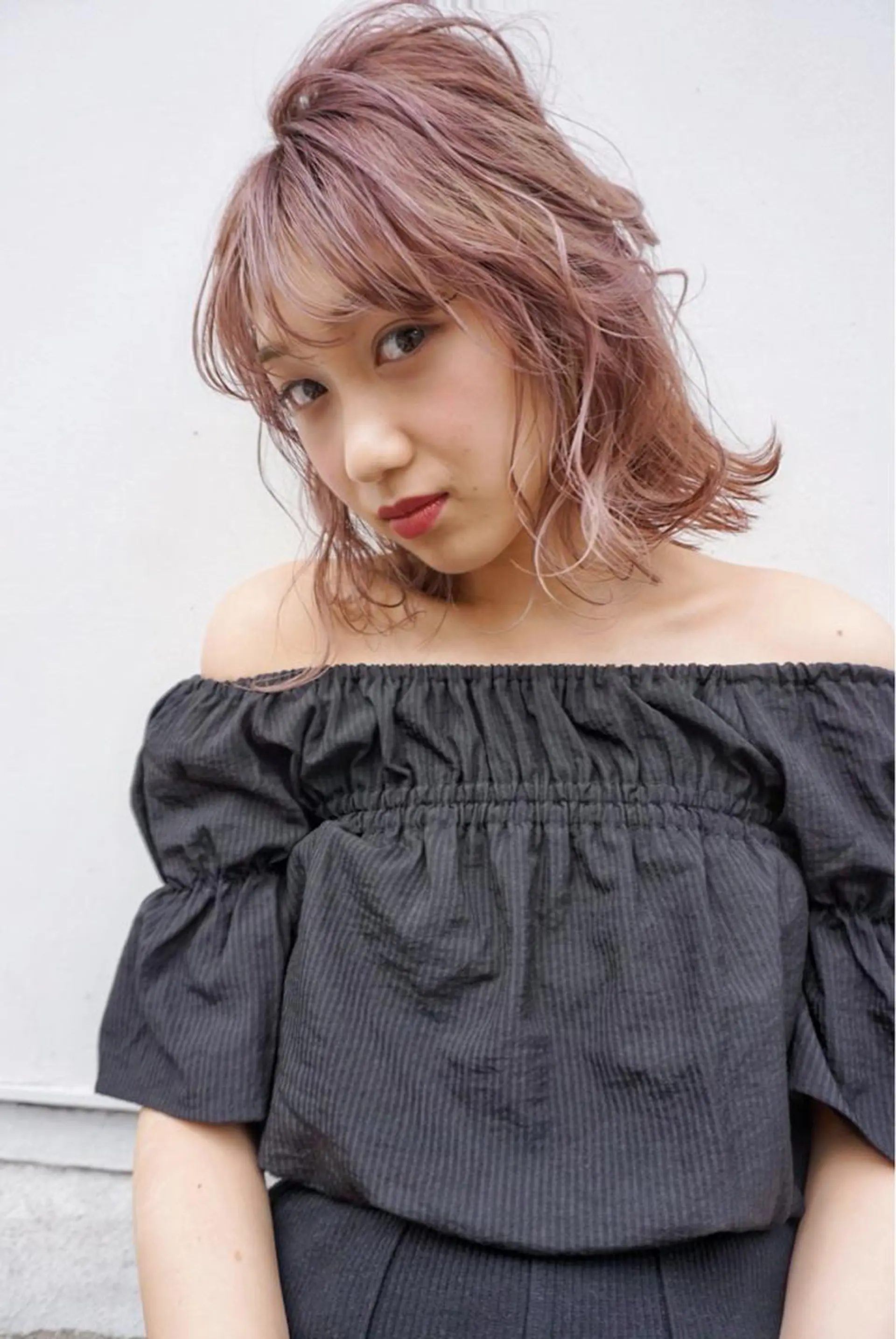 ミディアム カラー ヘアアレンジ WATARU🔥／ 外国人風ハイライトのヘアスタイル