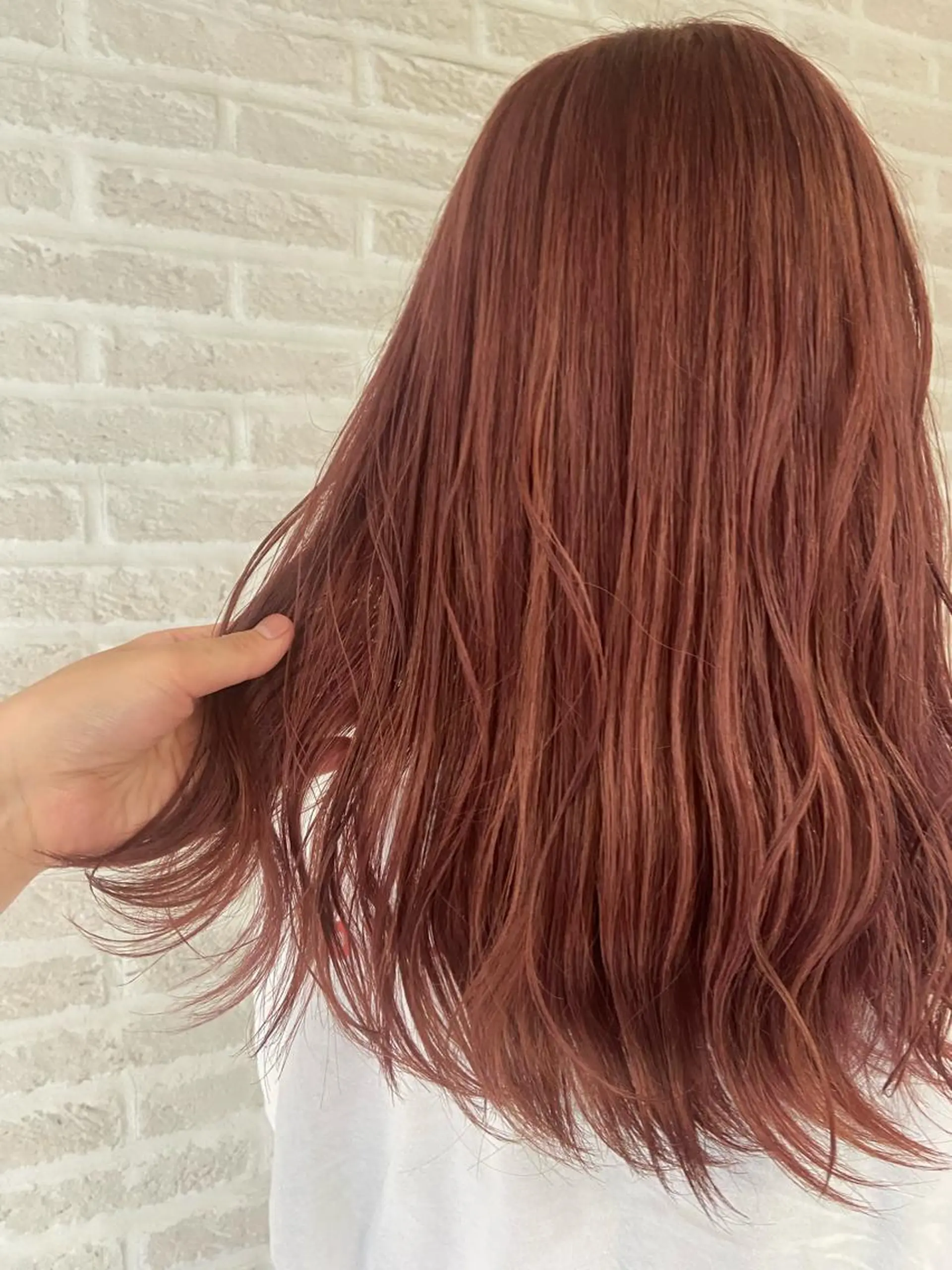 ロング カラー ヘアアレンジ ブリーチ オレンジ ピンクカラー 米村（北岡）慶子 お店変わりました！のヘアスタイル