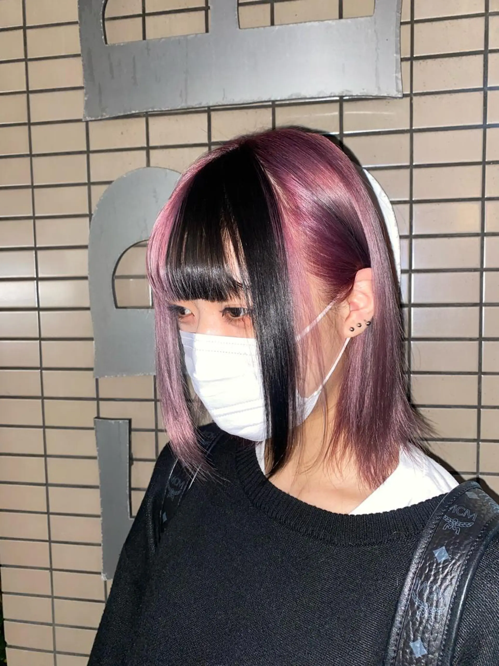 ミディアム カラー レイヤーカット/ カラー/長谷恵花のヘアスタイル