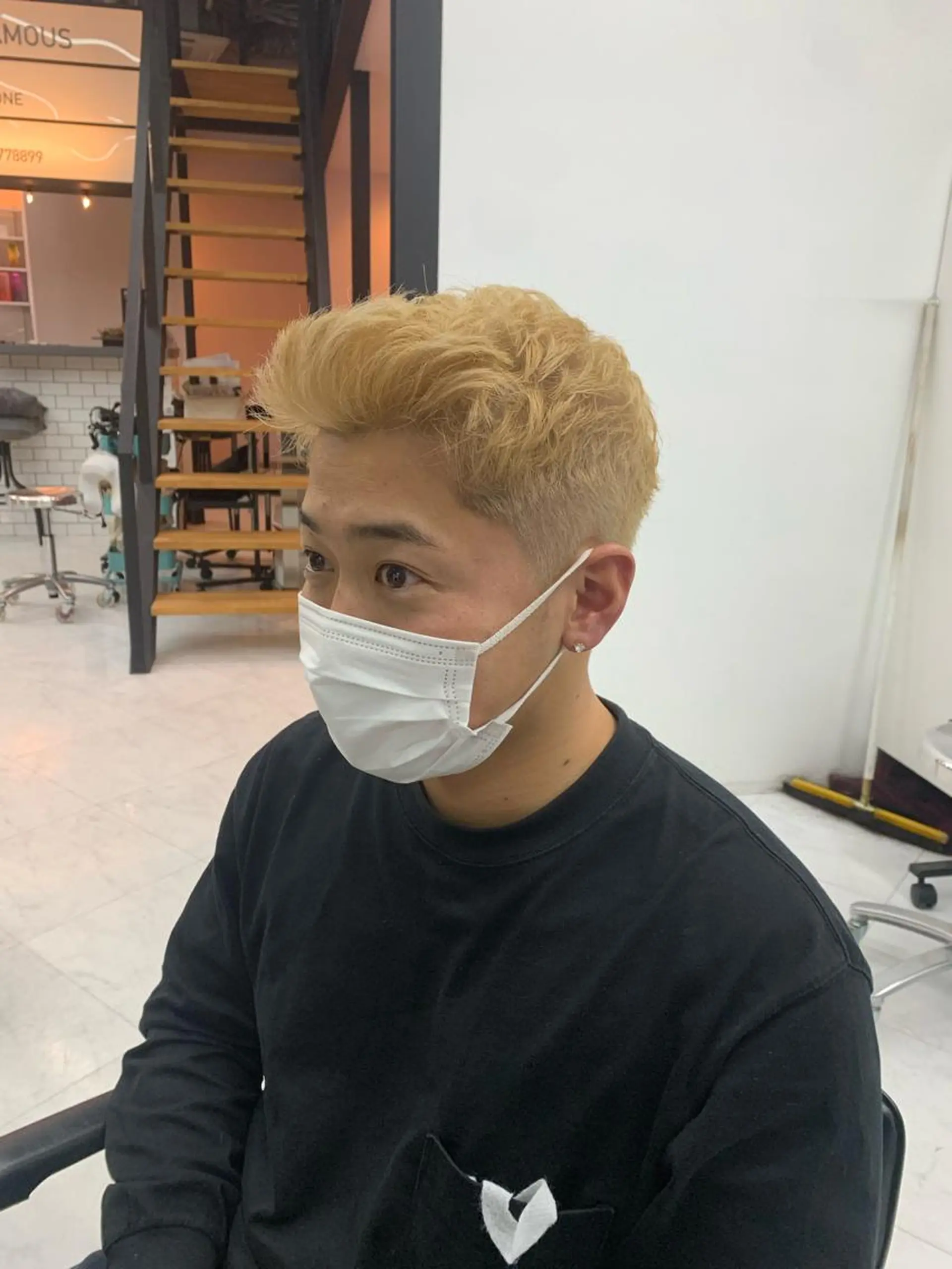 カラー メンズ ヘアカラー トリートメント ♡ラベンダー/ピンク /顔まわり♡ネイロのヘアスタイル