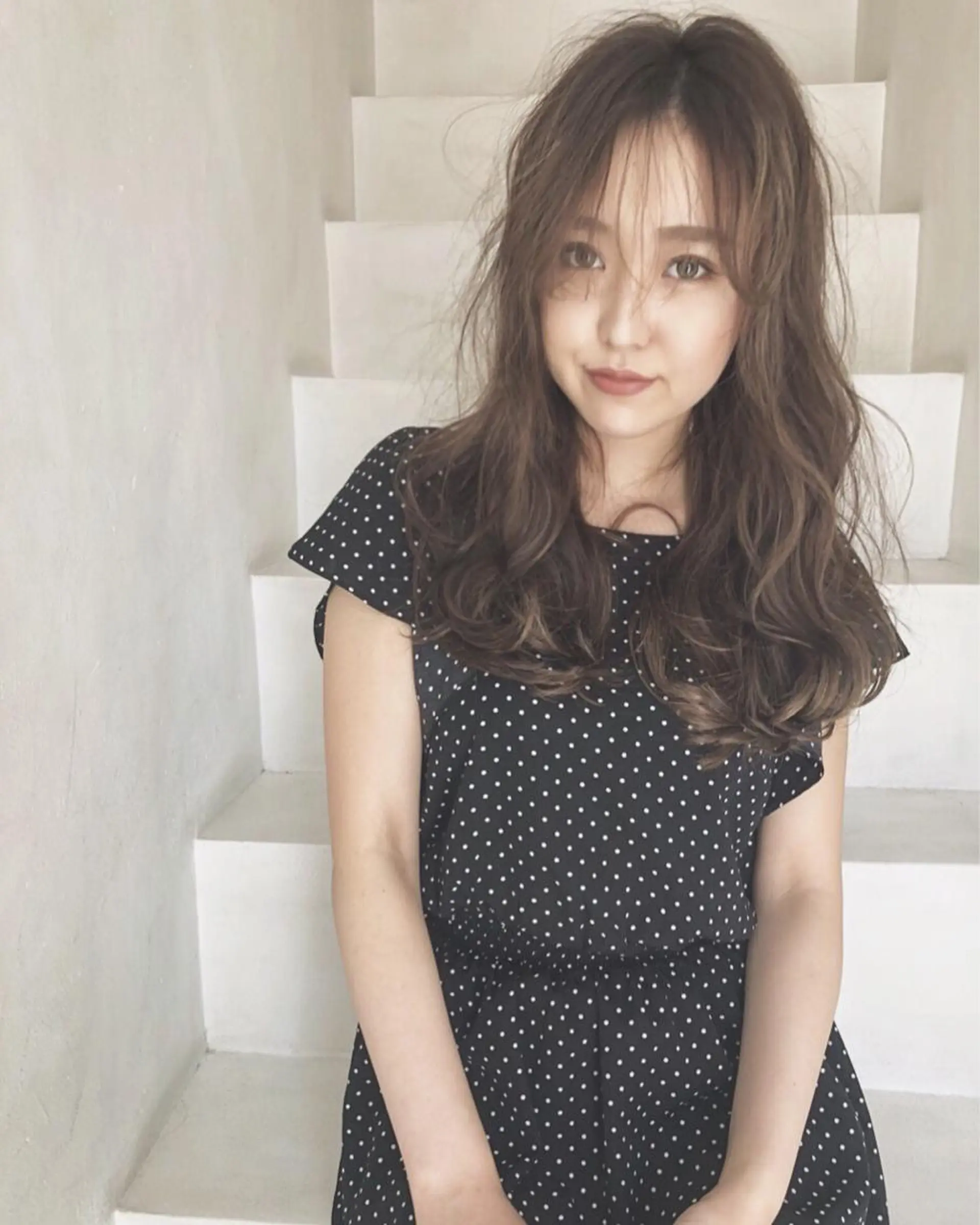 ロング 店長/mao/ 前髪/顔周りカットのヘアスタイル