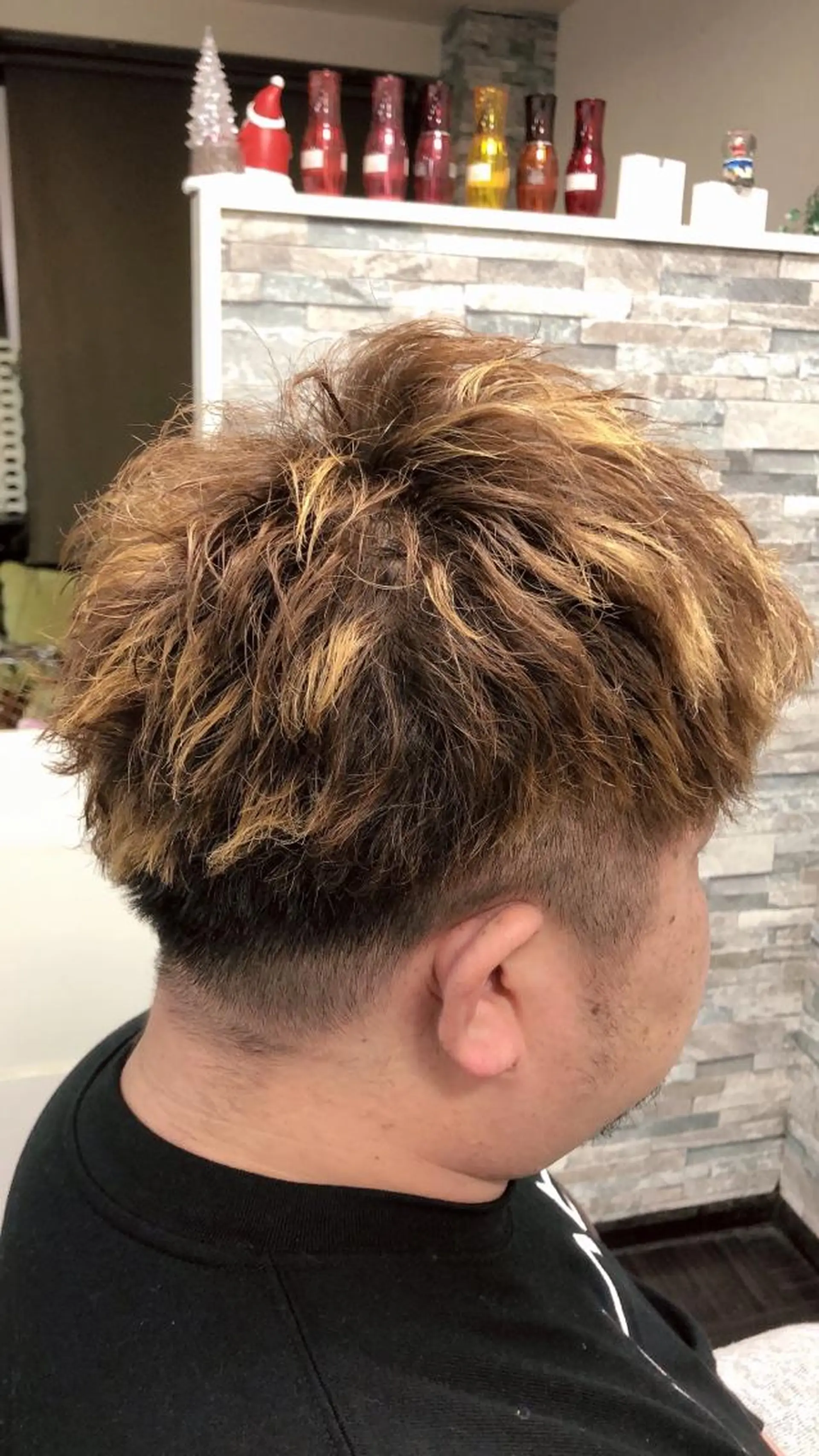 ショート パーマ メンズ メンズブリーチ メンズパーマ ALLEN hair 郡山開成店所属・中司 優樹のヘアスタイル