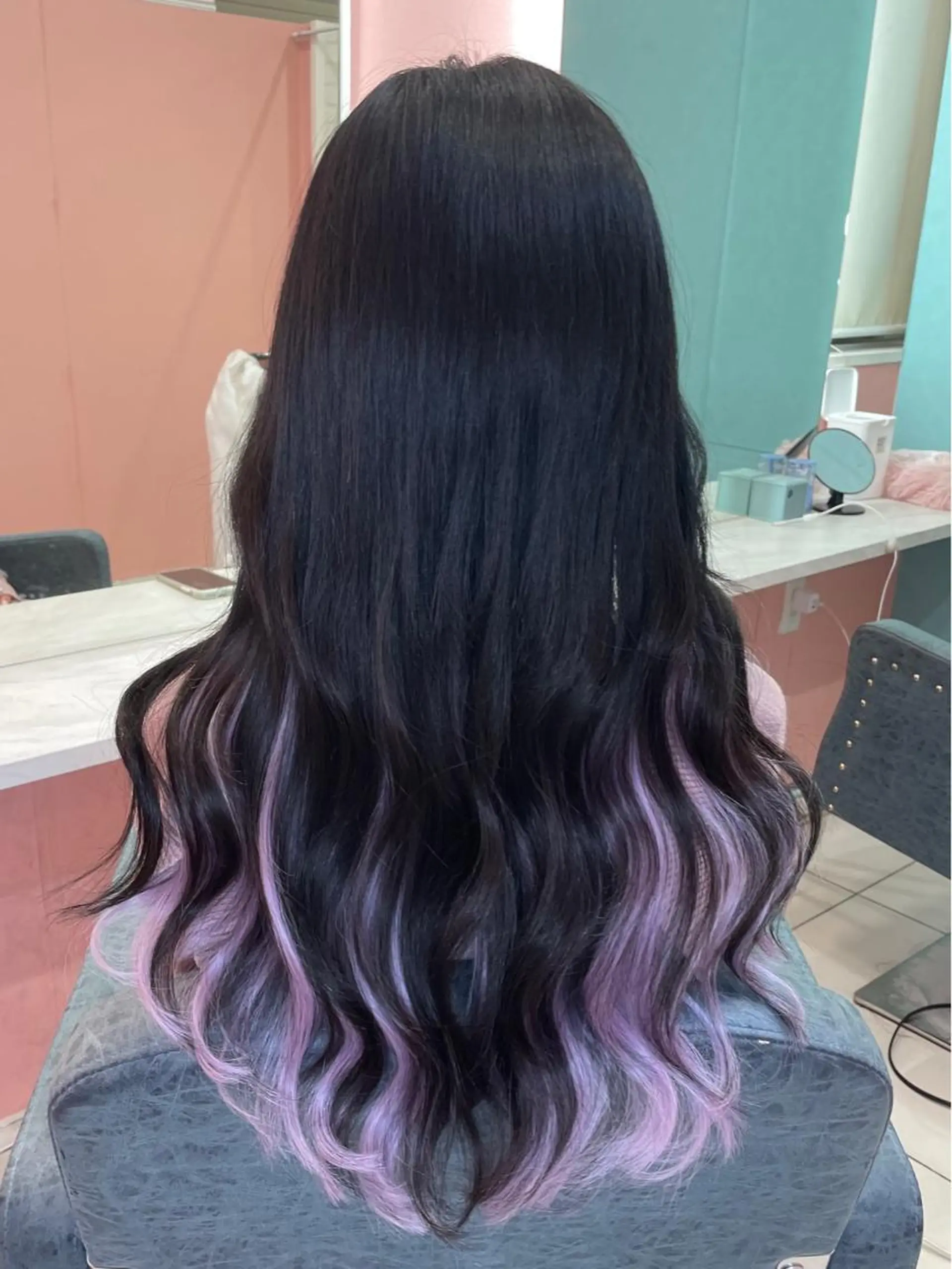 ロング カット ヘアカラー トリートメント エクステ Ria OSAKA　梅田所属・マリカ🦋韓国 ハイトーン/エクステのヘアスタイル