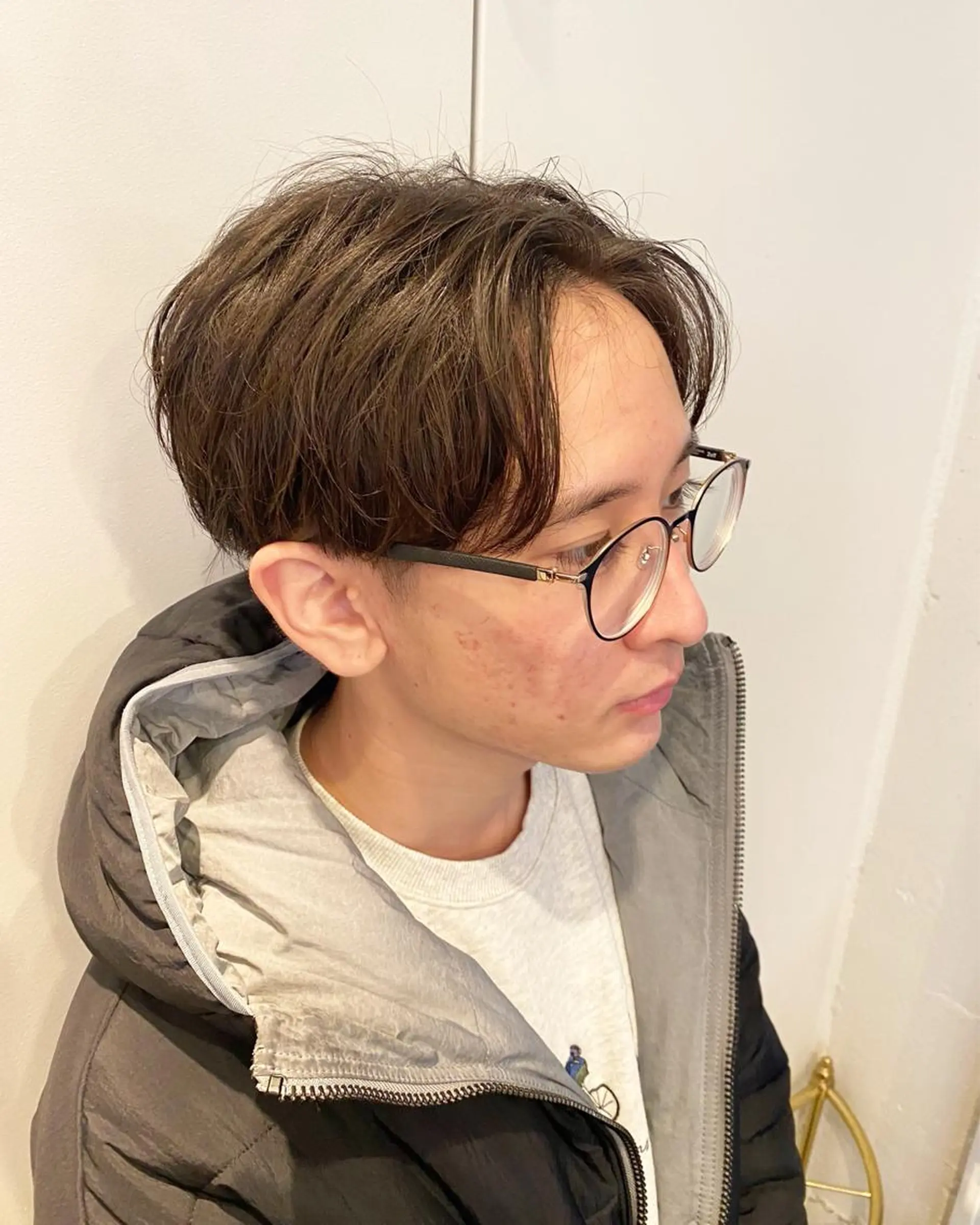 メンズ シャドウパーマ/ 波巻パーマYu-Kiのヘアスタイル