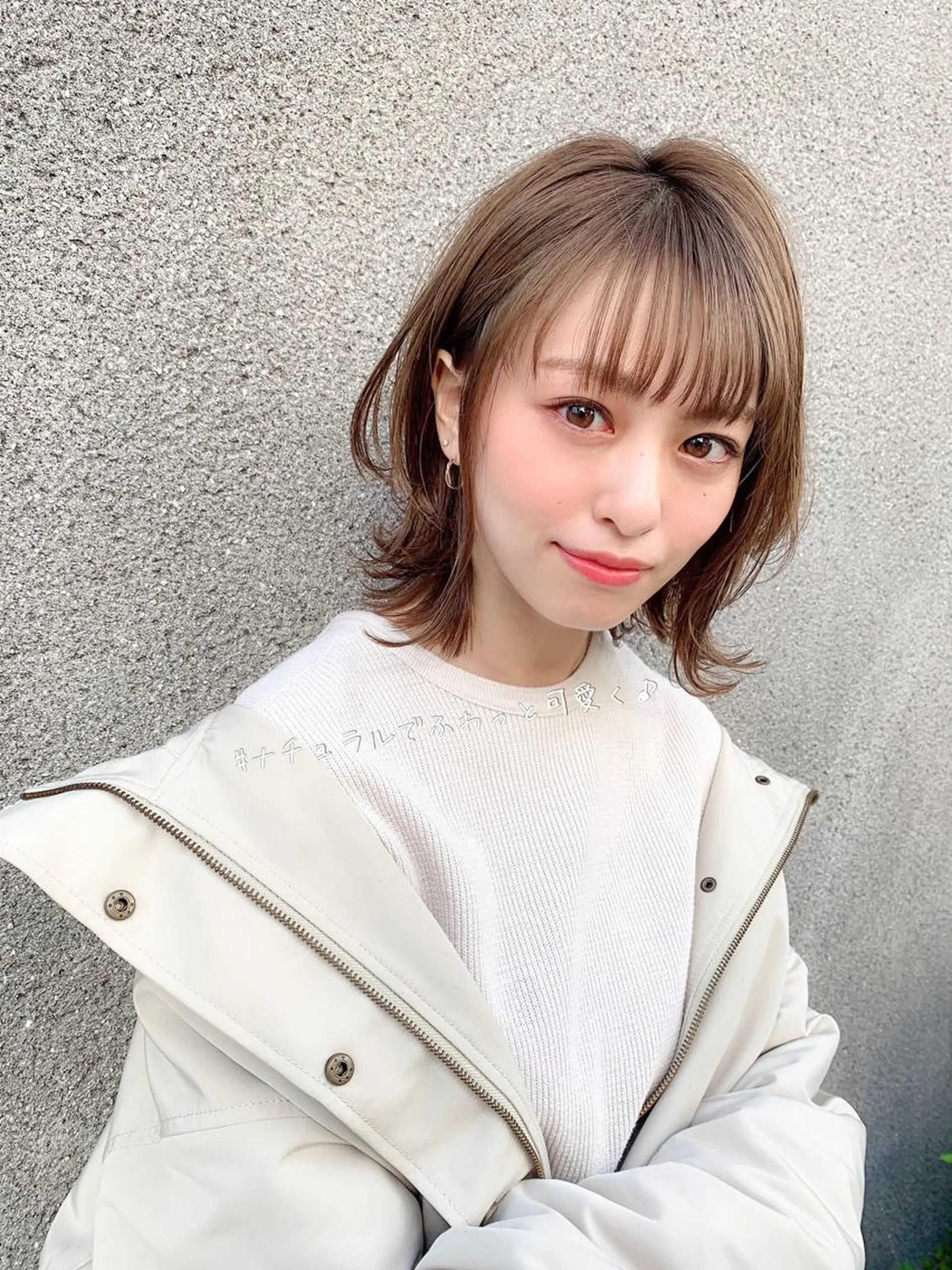 ミディアム カラー パーマ 大人かわいい💍🤍 ボブ/ショートボブのヘアスタイル