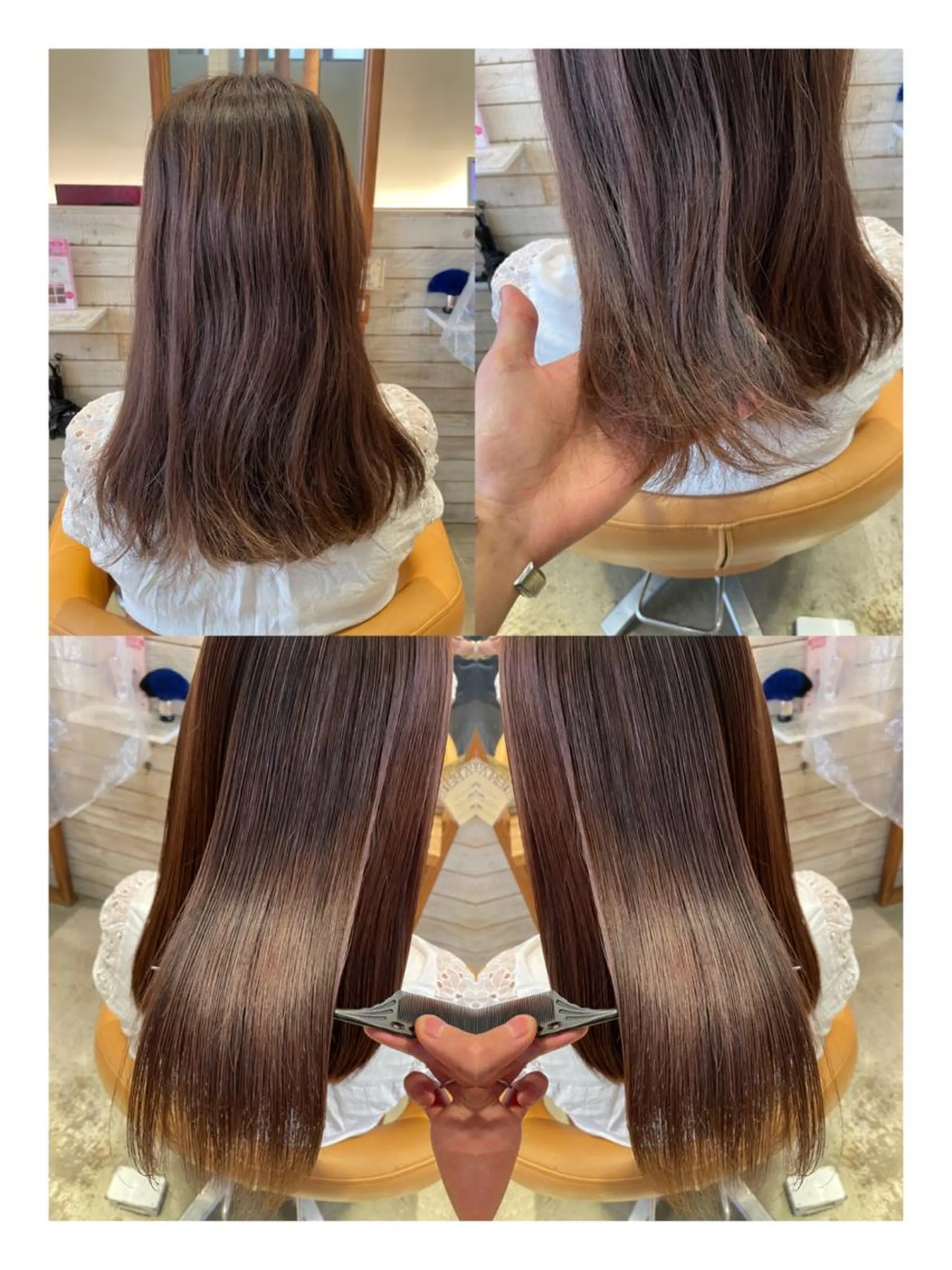 セミロング 髪質改善 Emerge武蔵小杉所属・/本物の髪質改善/ 古川新のヘアスタイル