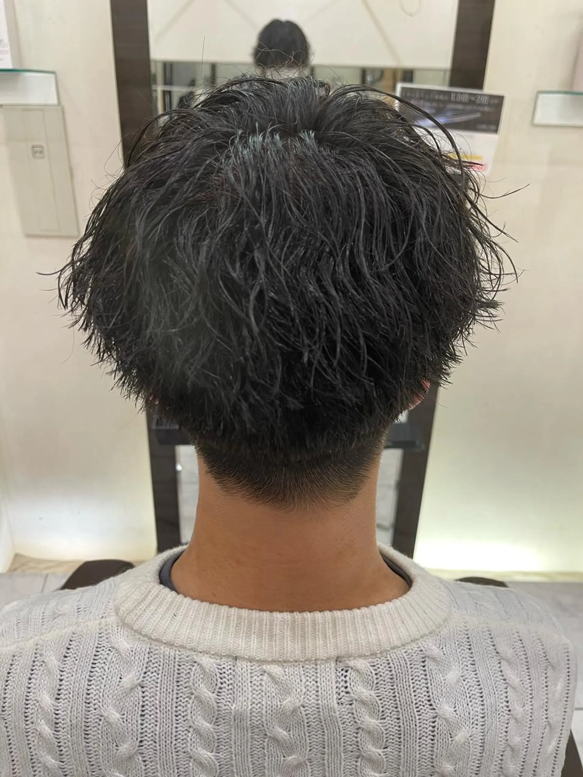 ショート パーマ メンズ カット パーマ トリートメント ❄️メンズカット 落合諒❄️のヘアスタイル