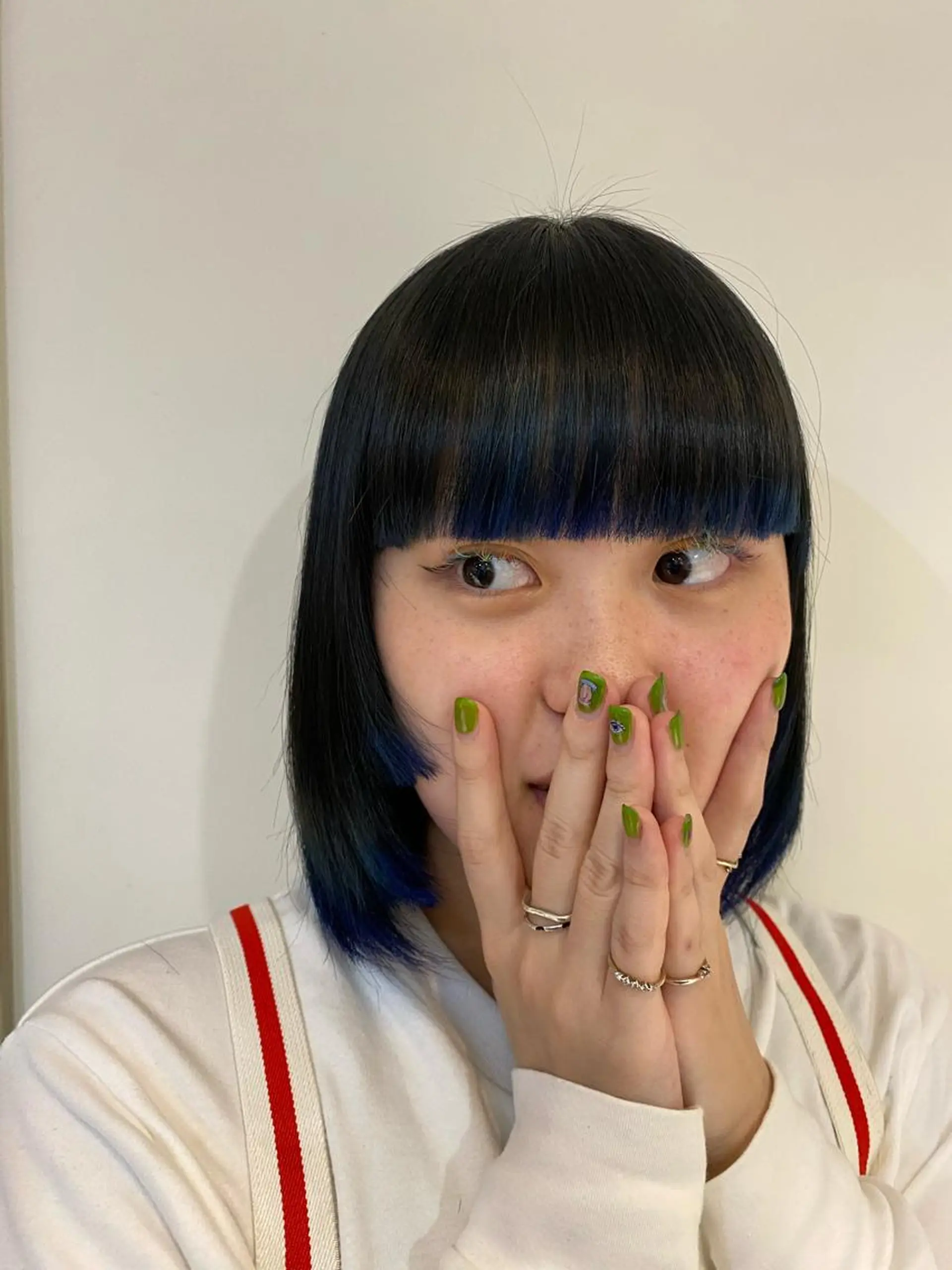 ミディアム 縮毛矯正 ROCCO3rd / りんなのヘアスタイル