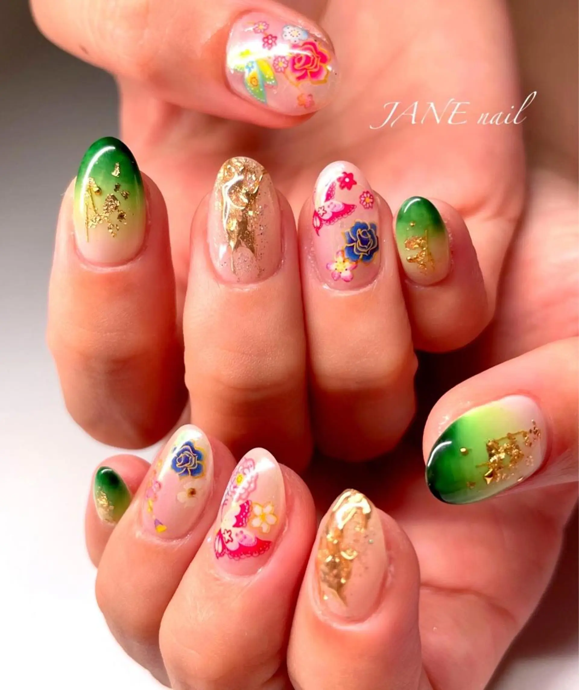 ネイル 成人式 フットネイル 冬ネイル ハンドネイル Nail Salon JANEのネイルデザイン