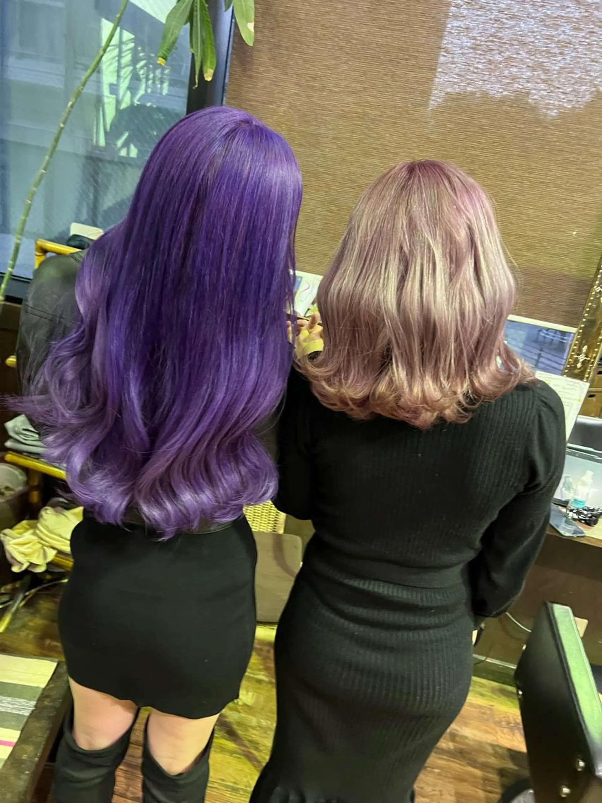 ミディアム カラー ピンクカラー パープルカラー ヘアカラー トリートメント PSY(サイ)所属・PSY(サイ)池袋 金田尚久🎨のヘアスタイル