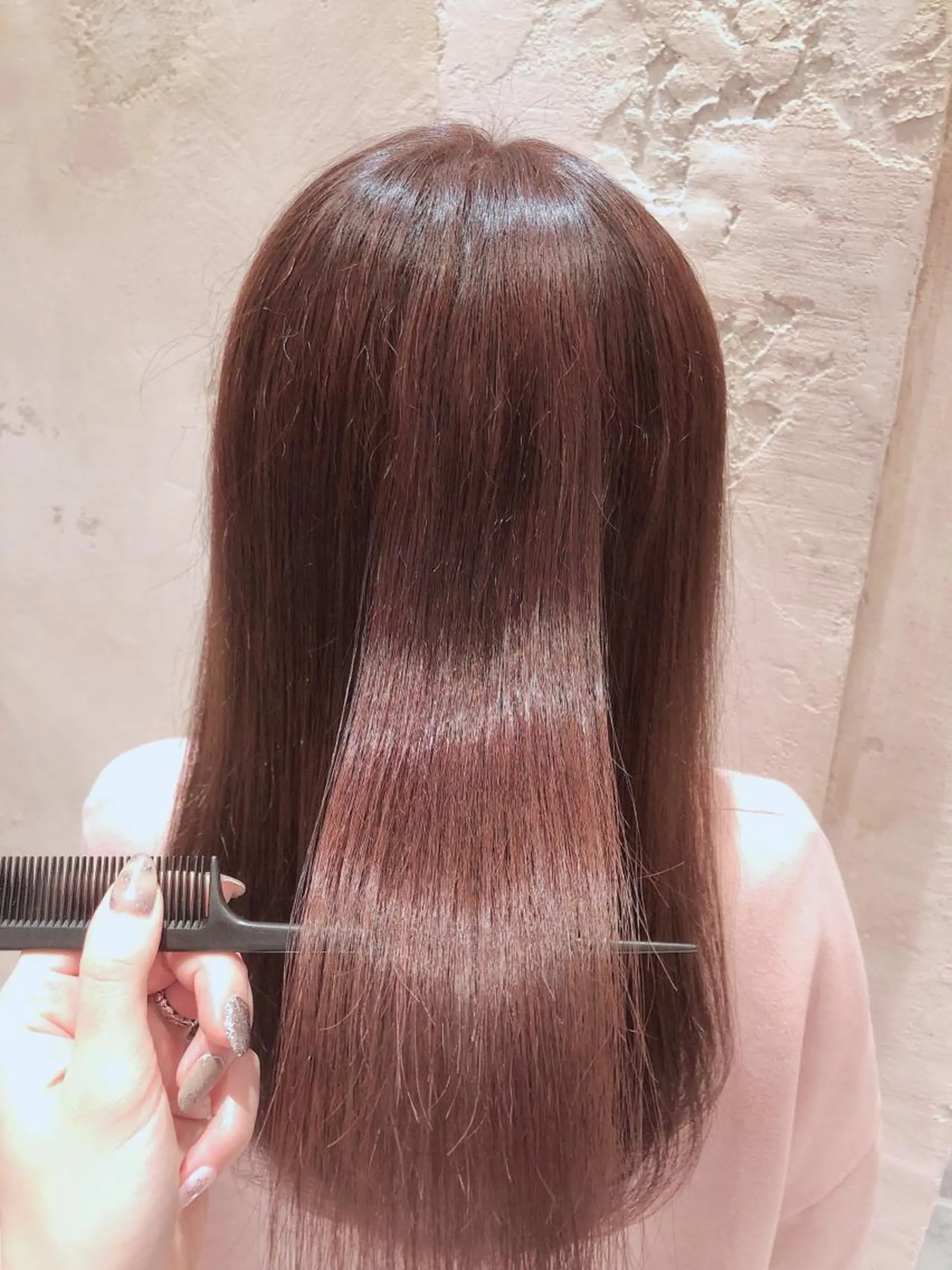 ミディアム カット ヘアカラー トリートメント 代表山口ひな 髪質改善のプロのヘアスタイル