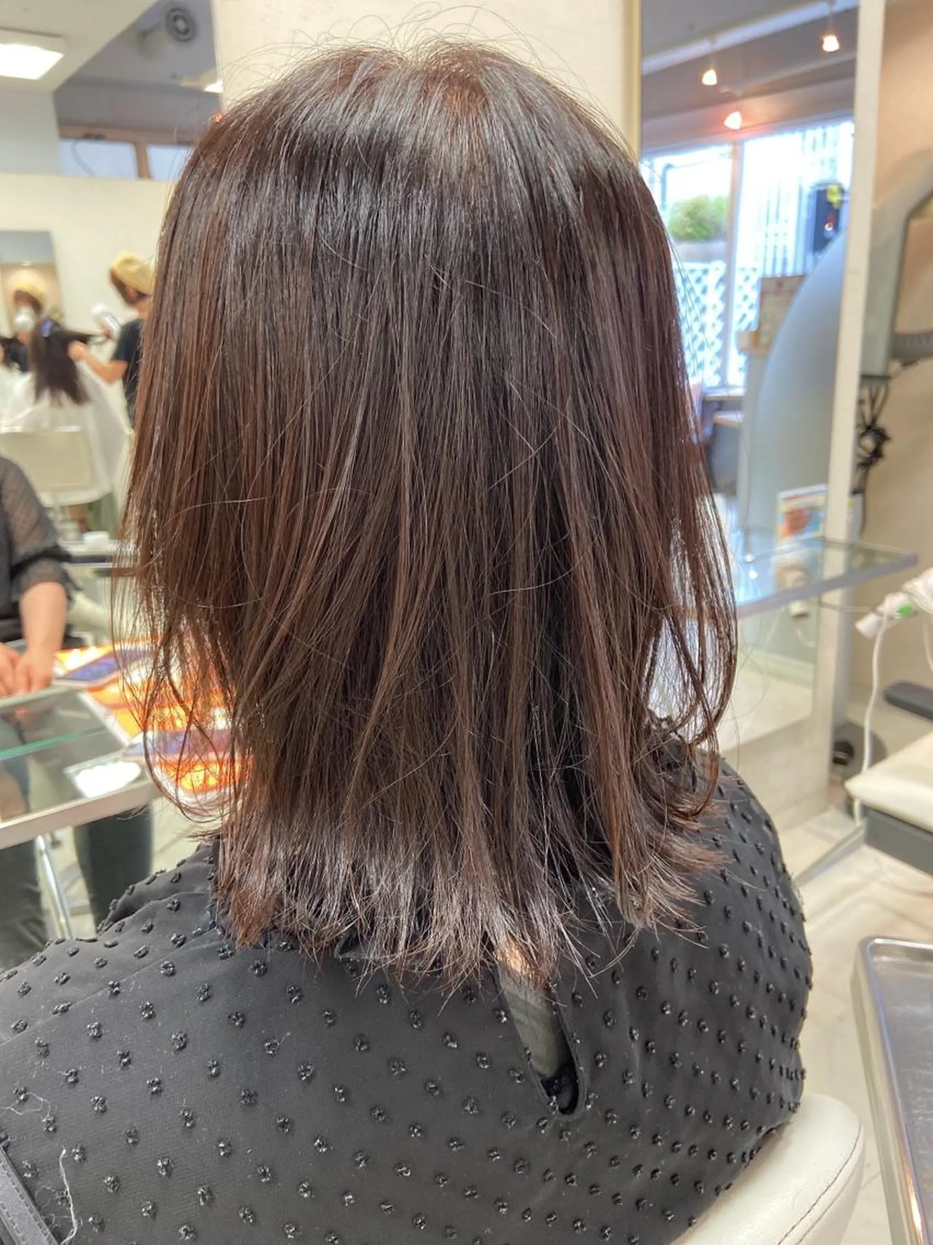 ミディアム 外ハネヘア カット トリートメント 菊地 美憂のヘアスタイル