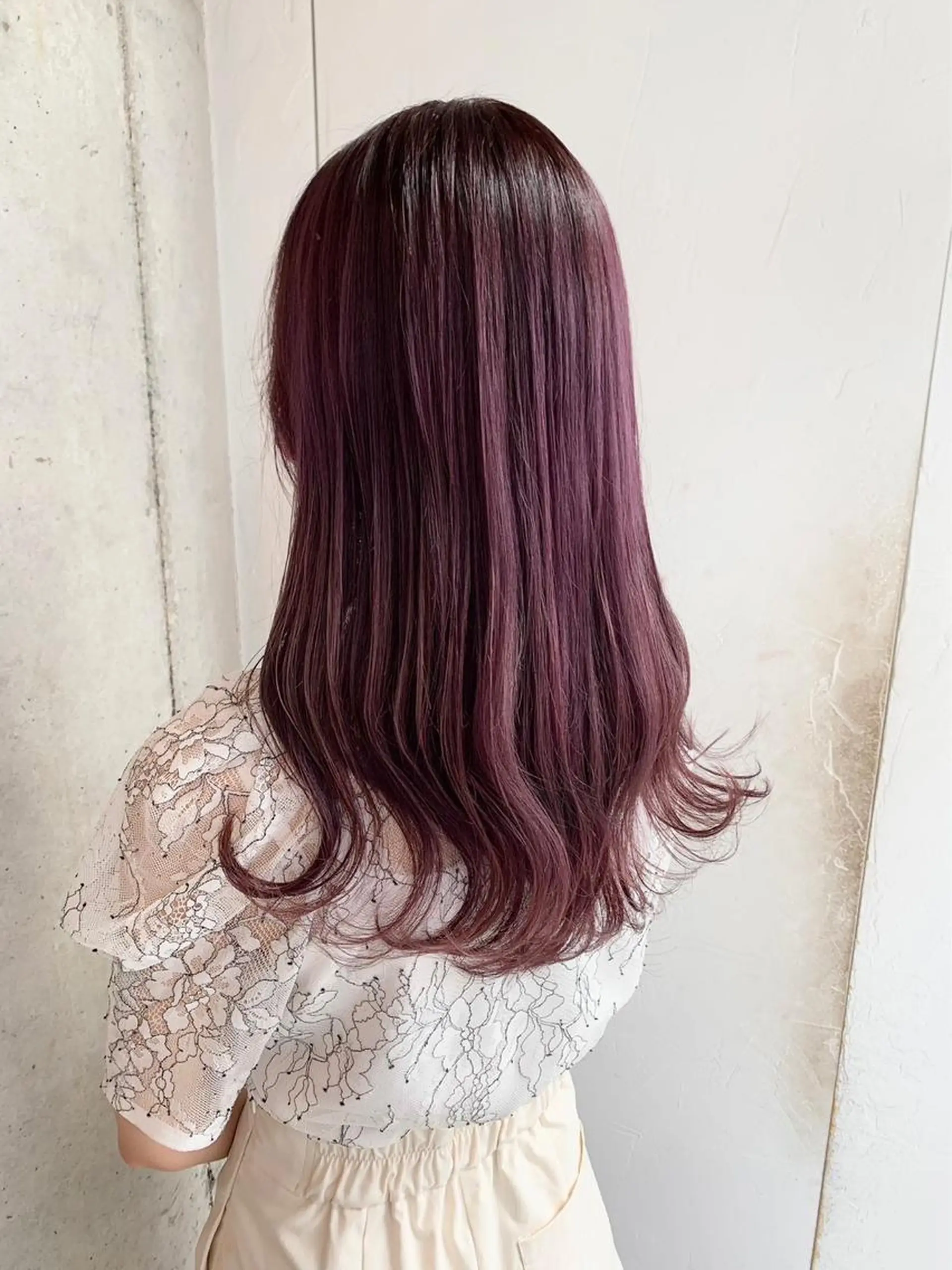 ロング カラー 新潟/万代/レイヤー 韓国風/明間未来のヘアスタイル