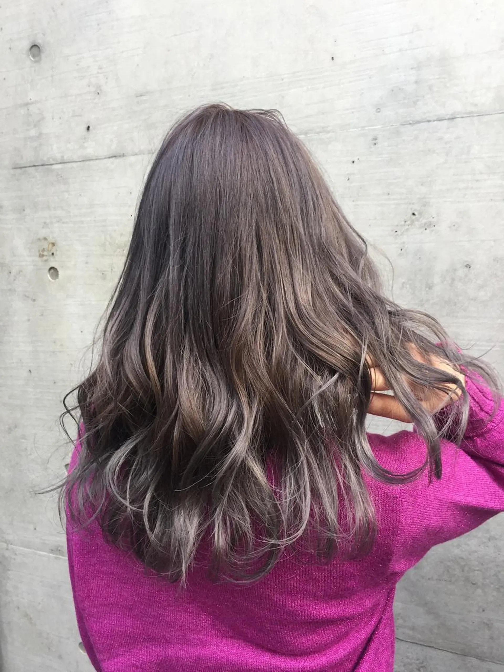 ロング カラー ヘアカラー トリートメント ヘアセット 韓国ヘア🤍髪質改善 🇰🇷AKANEのヘアスタイル