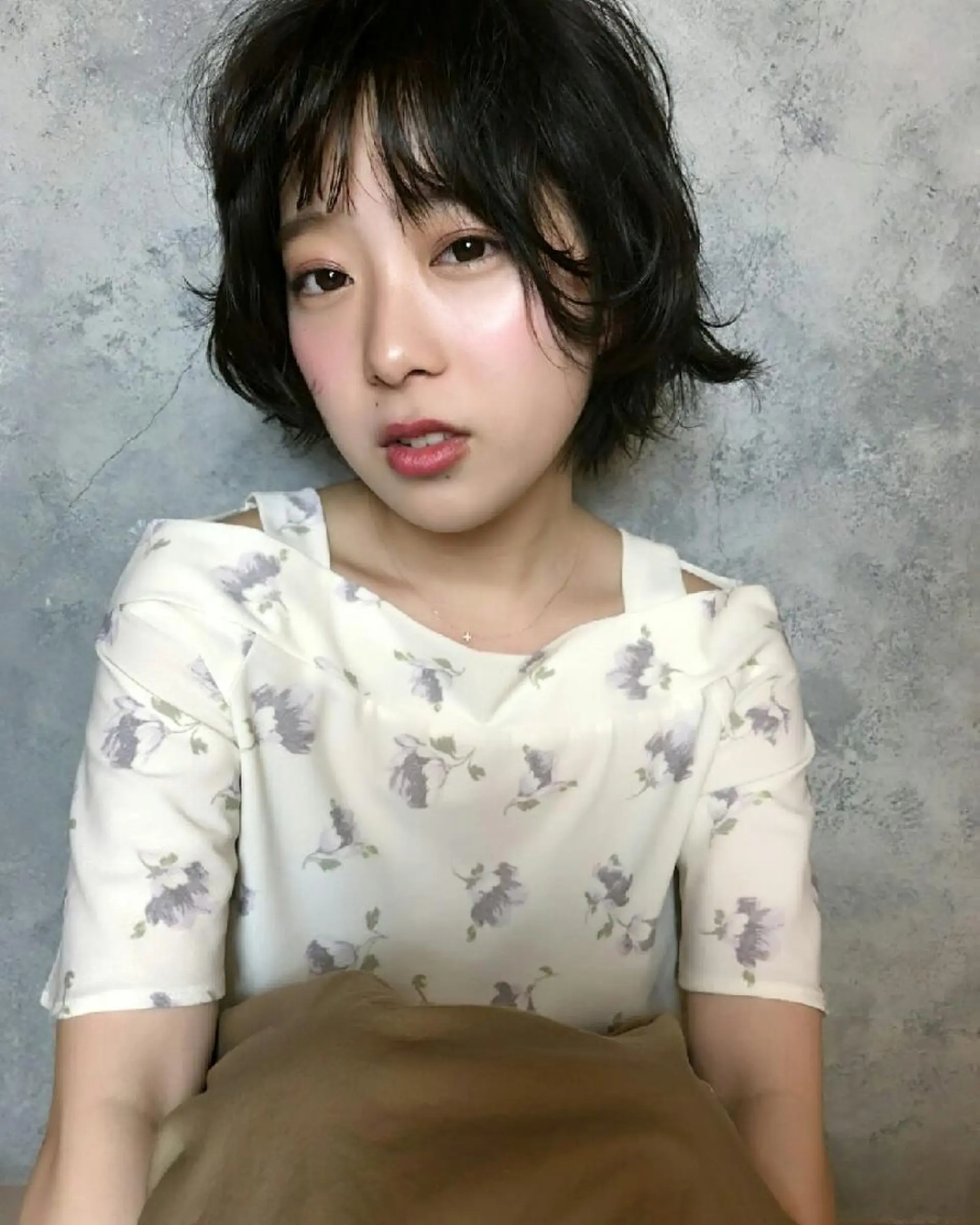 ショート カラー パーマ ショートヘア ヘアカラー スタイル 相模大野のヘアスタイル