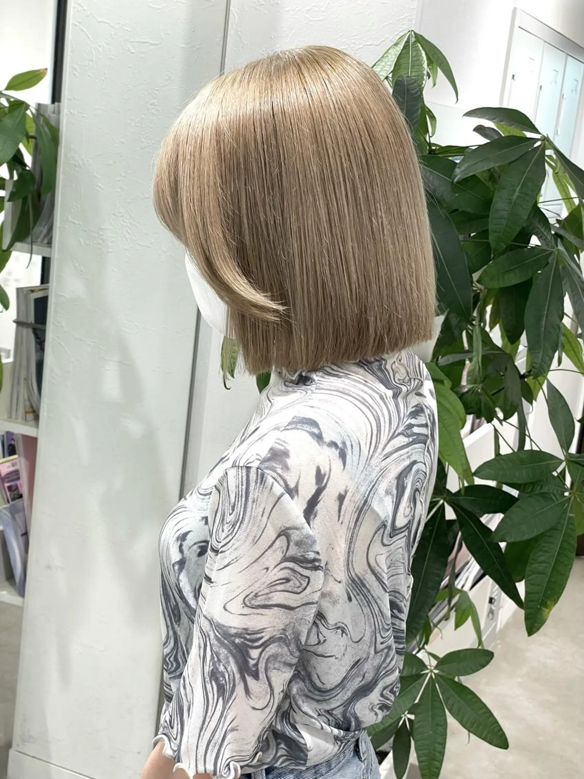 ミディアム カラー ブロンド ハイトーンカラー ヘアカラー 2nd所属・🤍2nd🤍田所 美希のヘアスタイル