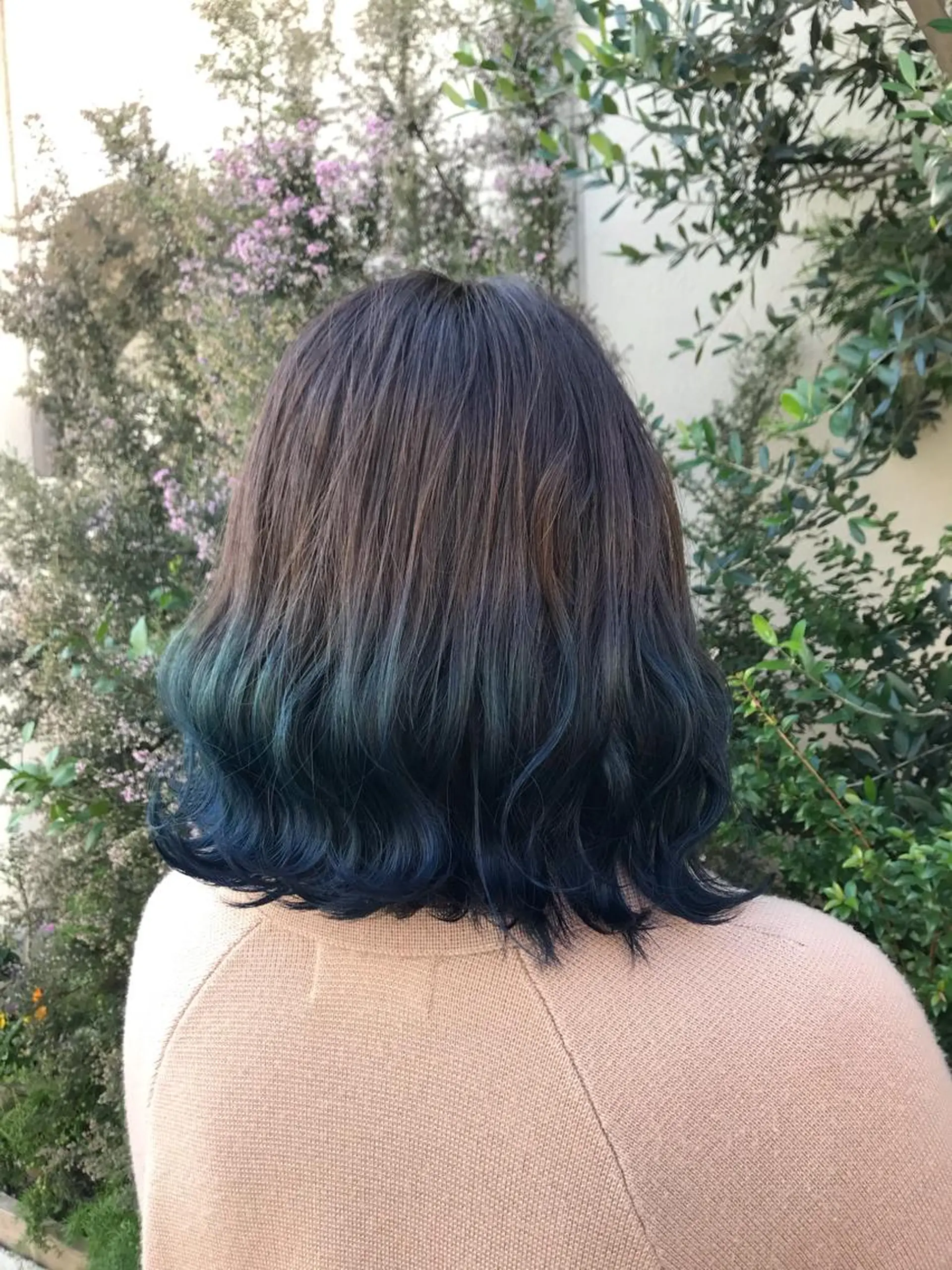 ミディアム カラー ブリーチ ブルーカラー 店長担当🌟 矢吹ガブリエル🌟のヘアスタイル