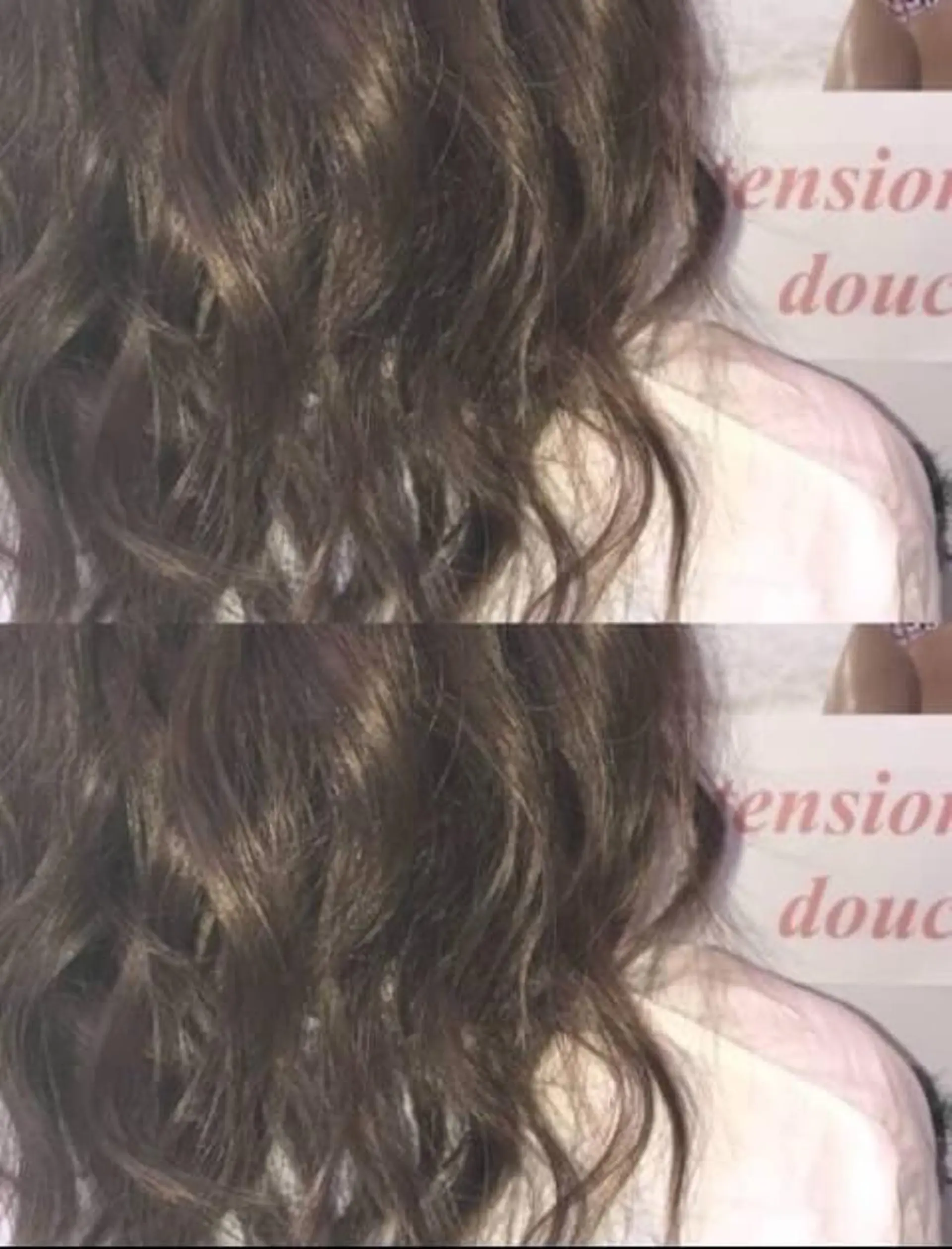 ロング カラー チビ編み込みエクステ シールEXどぅ〜すのヘアスタイル