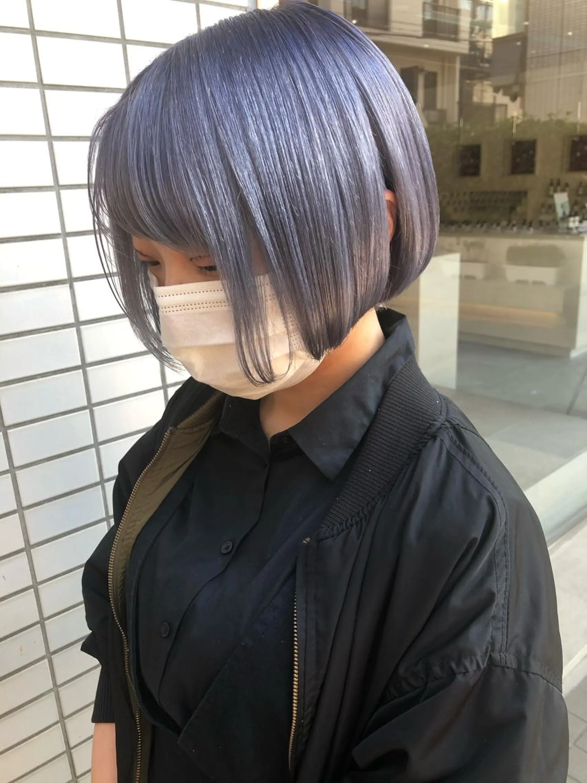 ミディアム カラー THE DAY所属・AKI HASHIMOTOのヘアスタイル