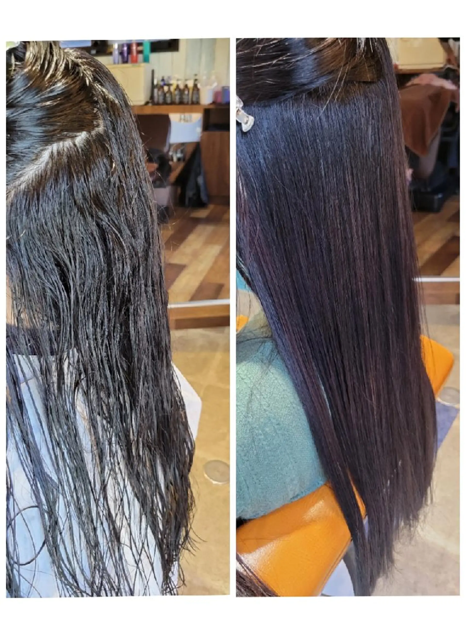 ロング カット 縮毛矯正 トリートメント alushe 岡 陽子のヘアスタイル