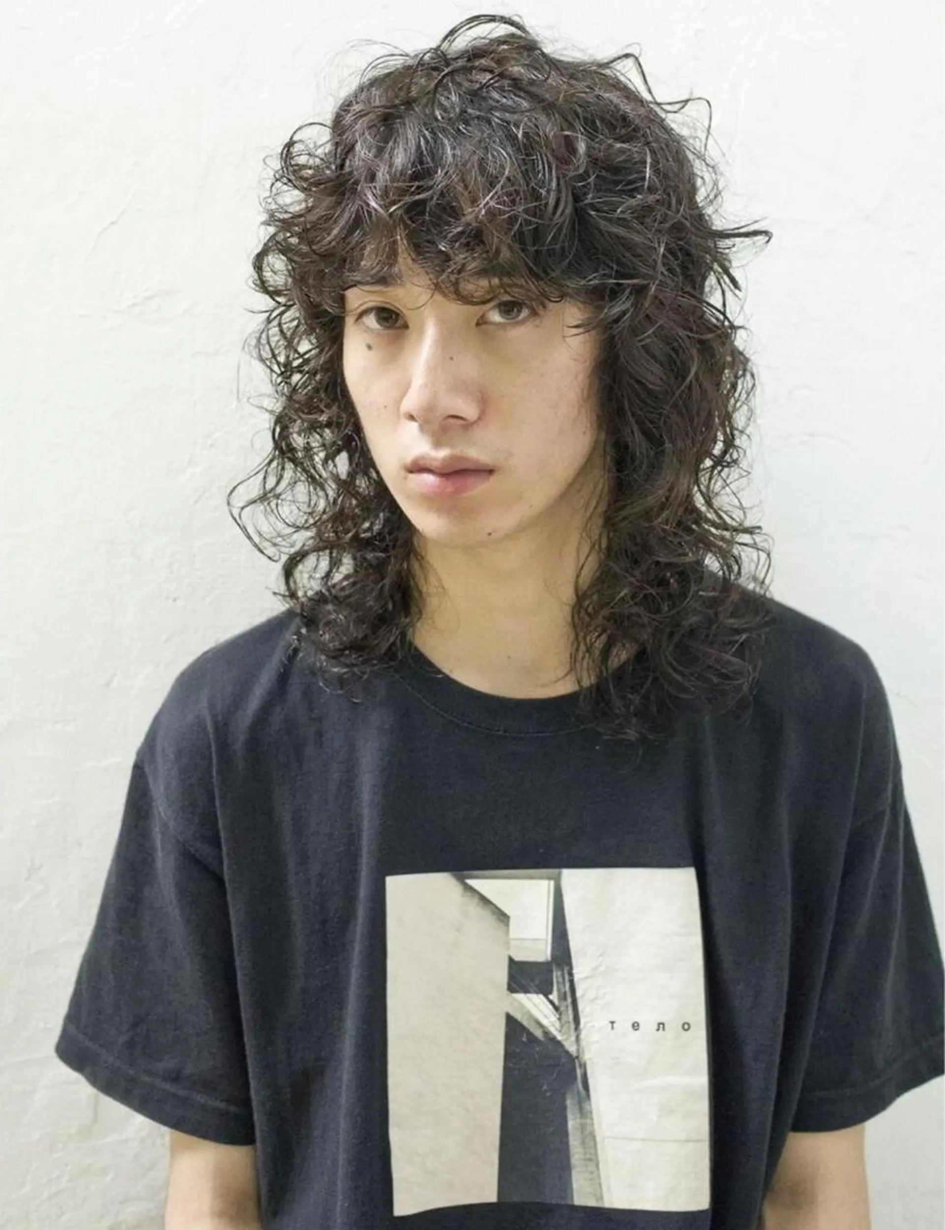 ミディアム パーマ メンズ 藤澤 春菜  /  ACAのヘアスタイル