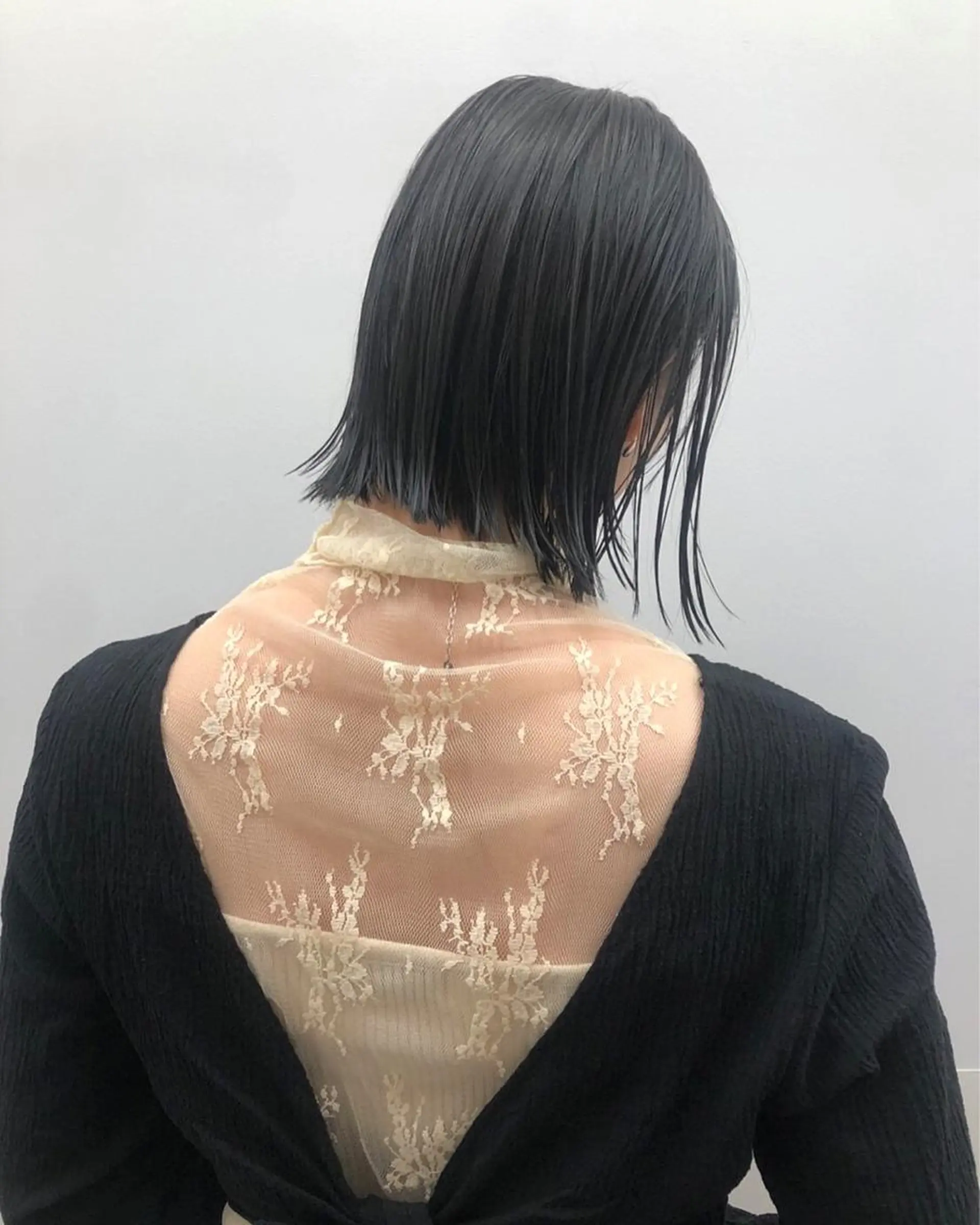 ショート カラー パーマ ヘアアレンジ メンズ キッズ ネイル マツエク・マツパ アイブロウ 黒髪 グレーブラック お洒落パーマ/ボブ ❄️Tomoka❄️のヘアスタイル