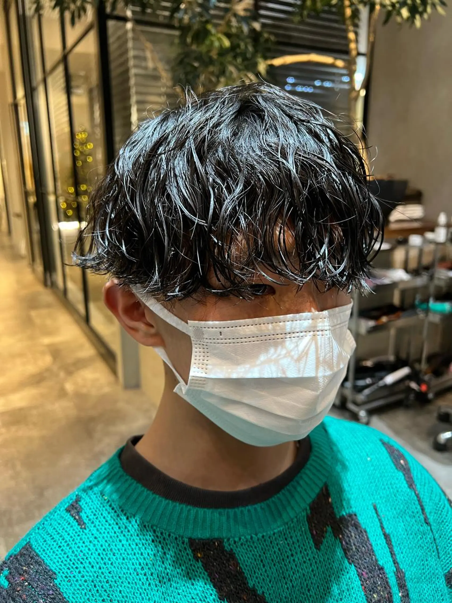 ショート パーマ メンズ カット パーマ トリートメント fifth JINGUMAE所属・波巻きスパイラルパー マ/シャドウパーマ駿のヘアスタイル