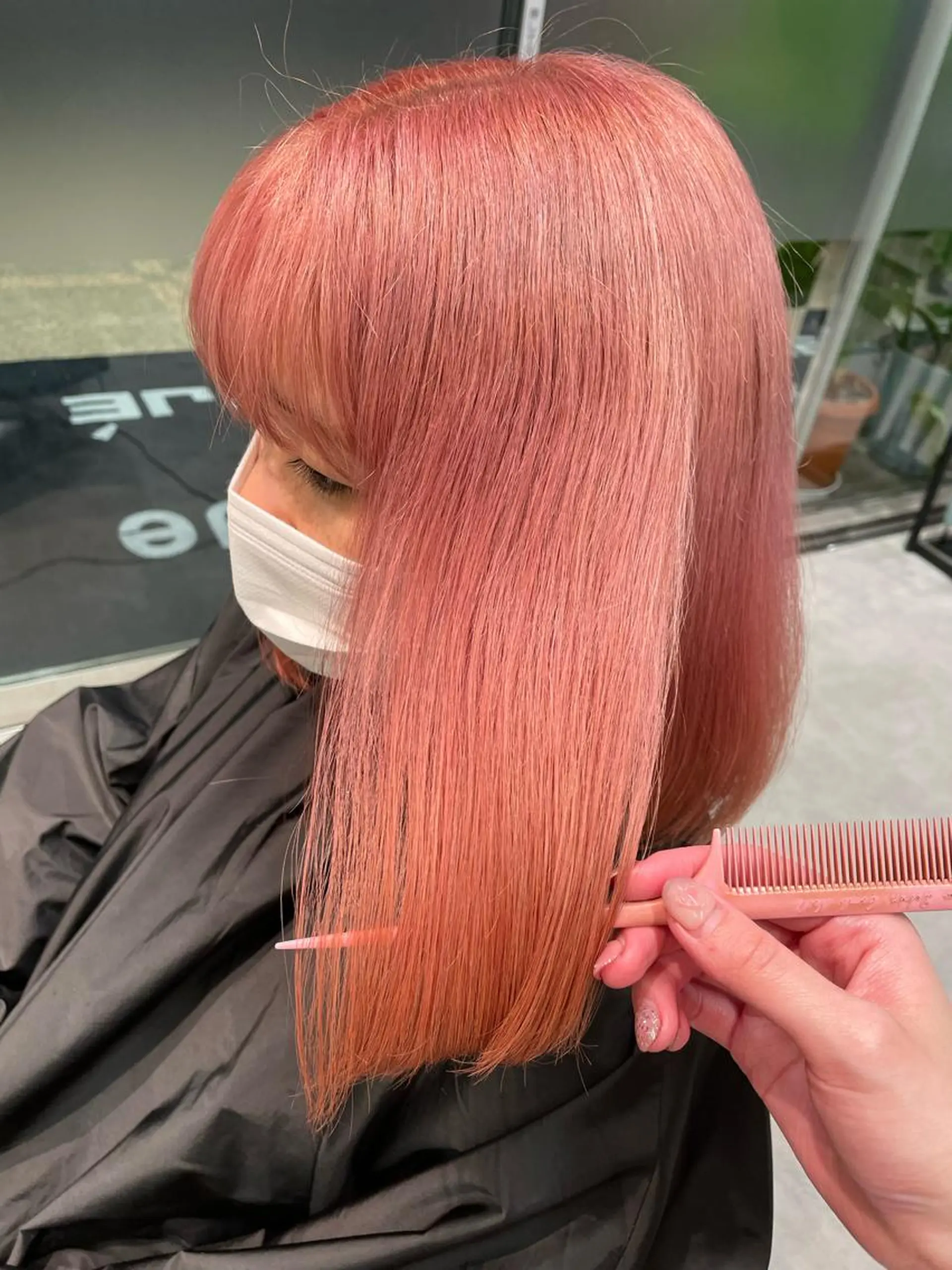 カラー ハイトーンカラー ヘアカラー ピンクカラー🎀/ ミルクティー🍼花音のヘアスタイル