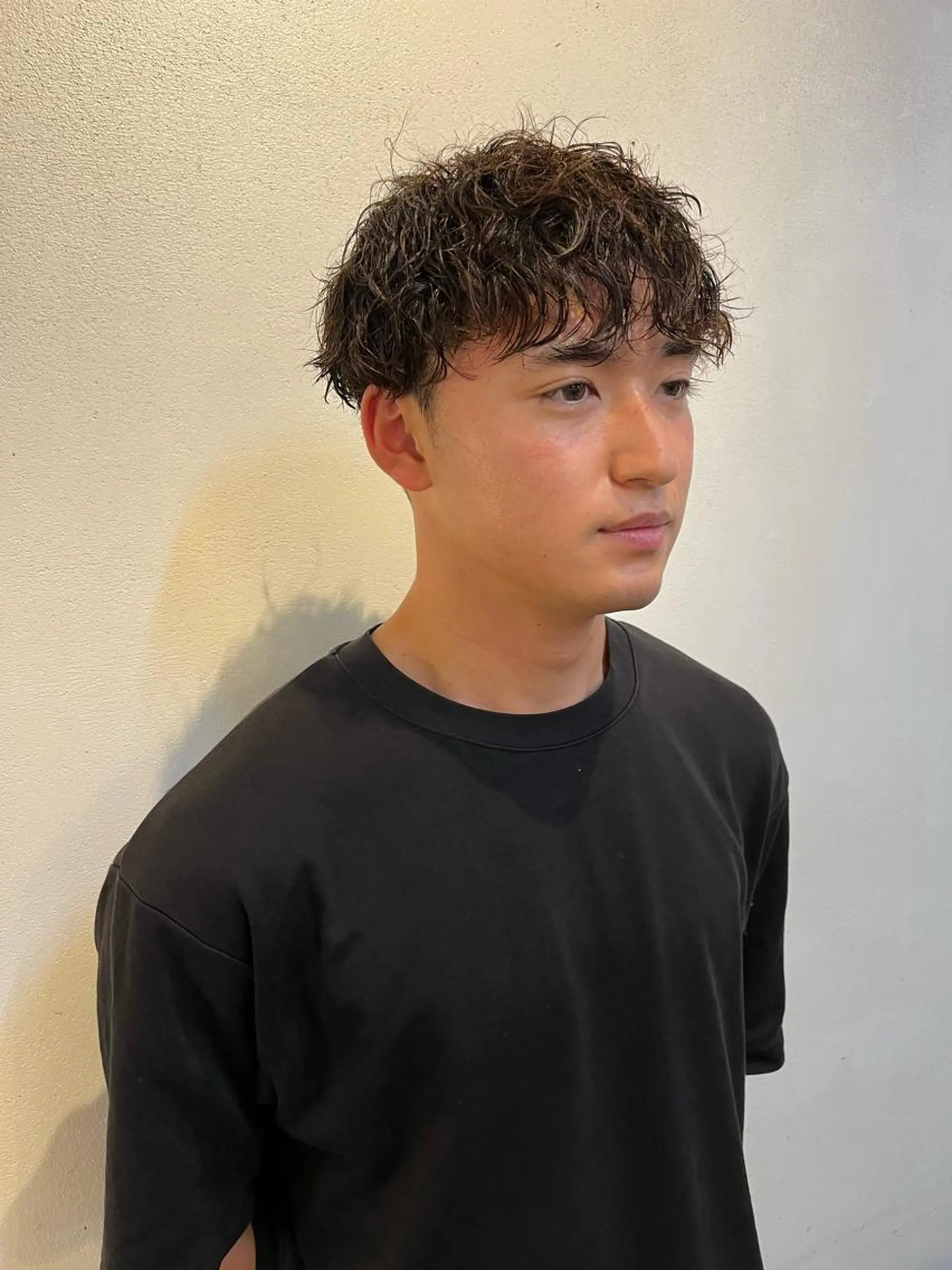 パーマ メンズ メンズ韓国風 メンズパーマ 学生（メンズ向け） メンズツイストパーマ メンズウルフカット カット パーマ bijou chiharuのマツエク・マツパデザイン