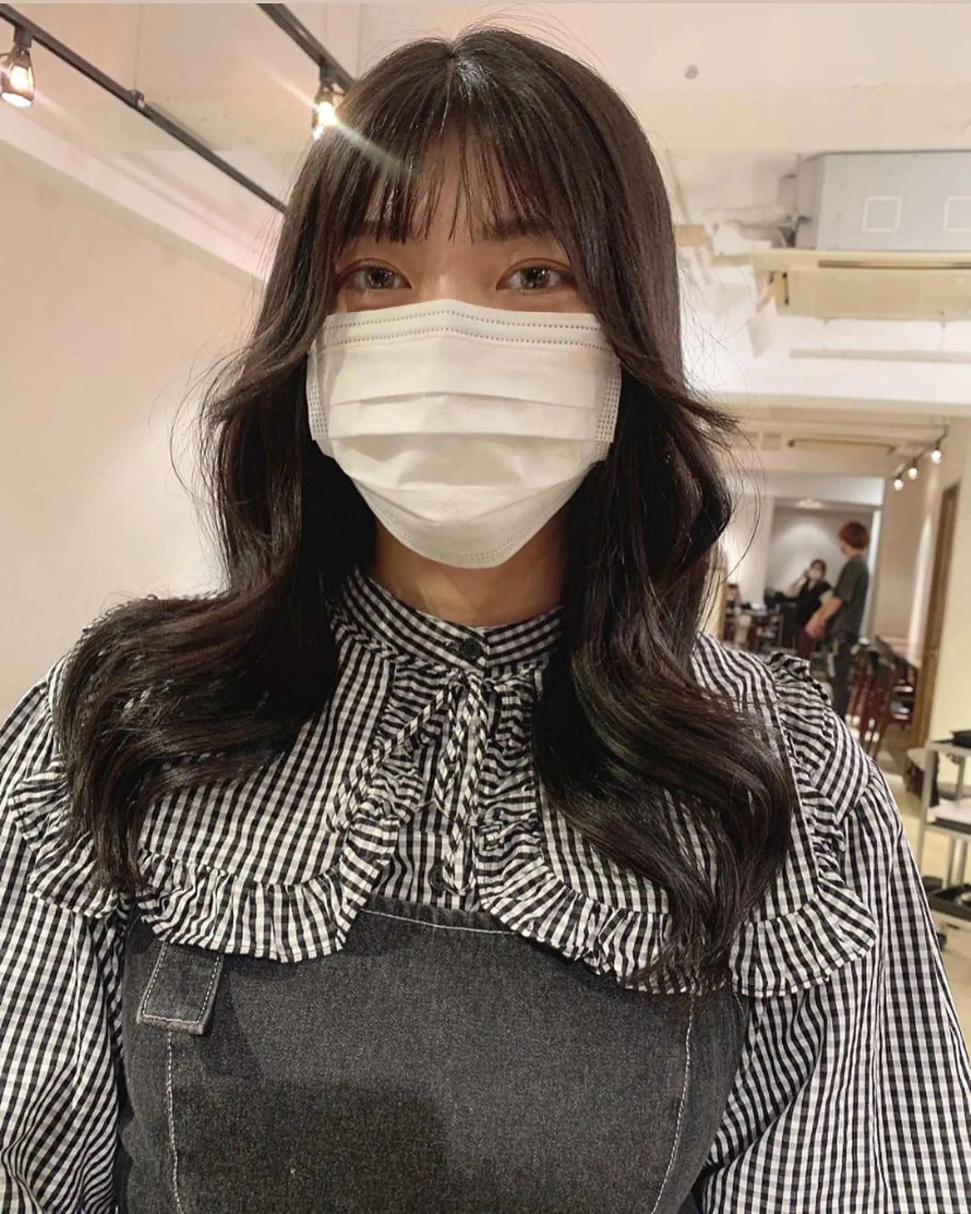 ロング カラー カット ヘアカラー トリートメント ヘッドスパ 透明感/オリーブ/ グレージュ/YUKAのヘアスタイル