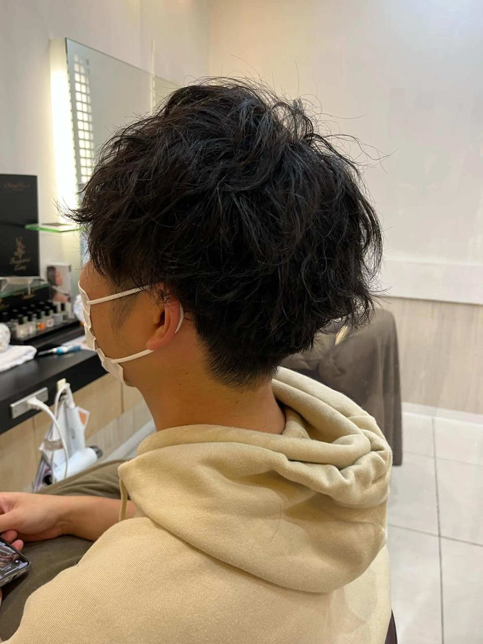 ショート パーマ メンズ カット パーマ トリートメント トータルビューティー K:R鶴川のヘアスタイル