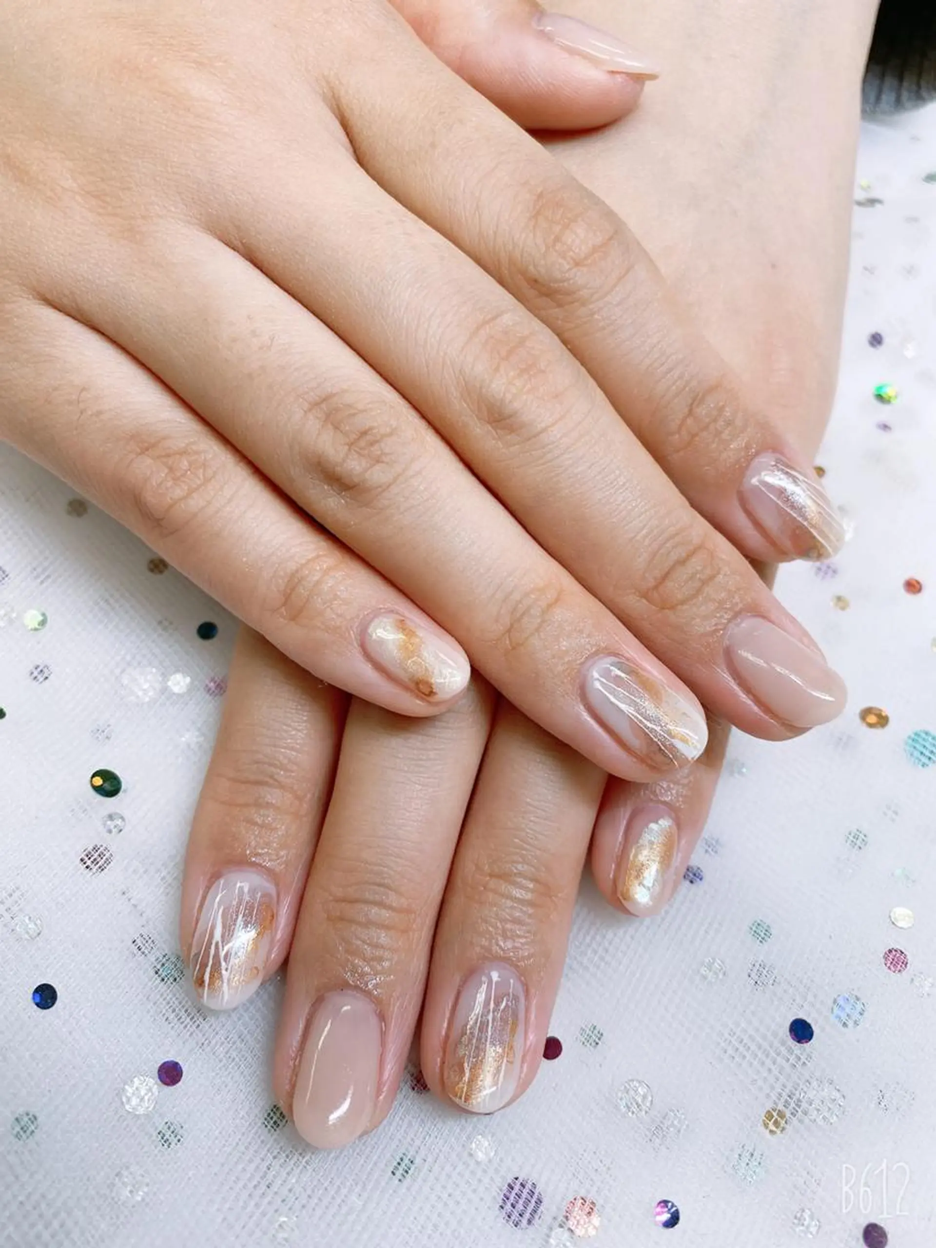 ネイル 🦋ネイルサロン ブラン🌈ゆりのネイルデザイン