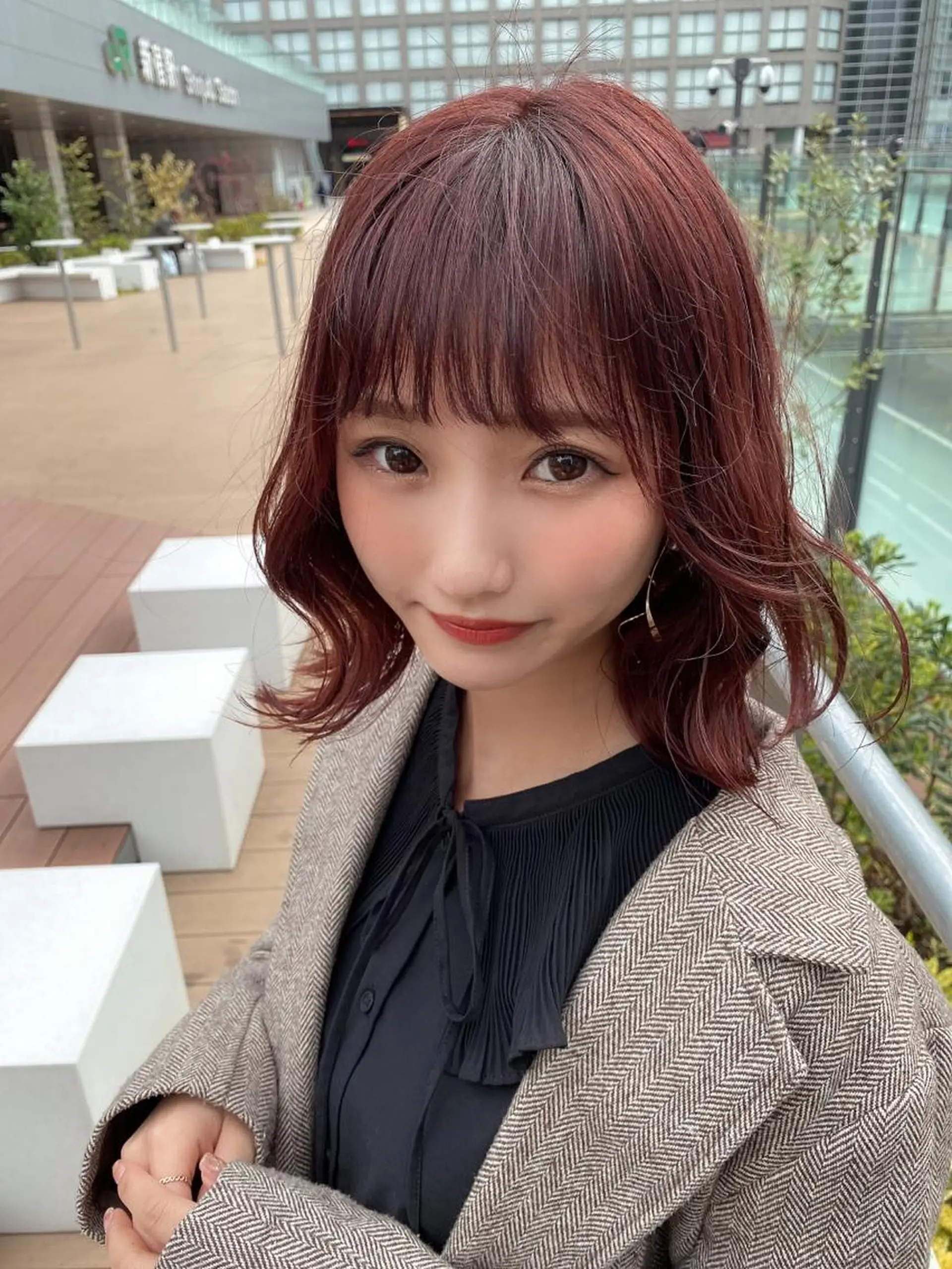 ミディアム カラー 女性が憧れる ショート/角田愛和のヘアスタイル