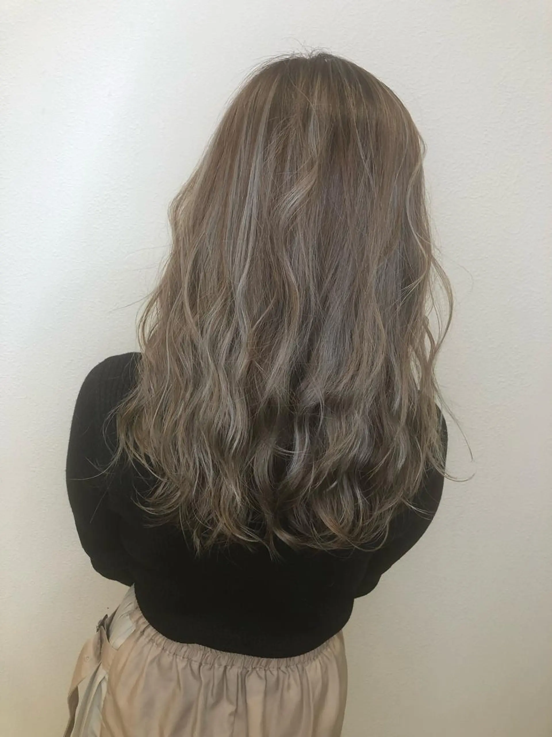 セミロング ヘアカラー トリートメント 岸 保奈美のヘアスタイル