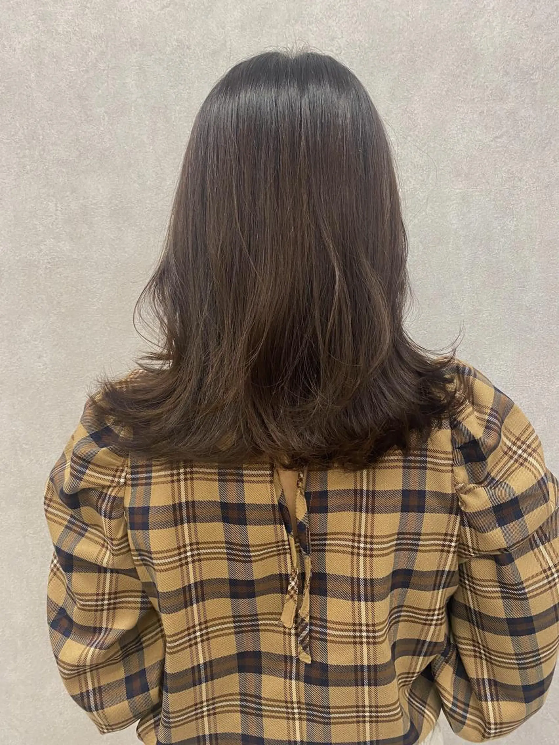 ミディアム カラー ヘアアレンジ カット ヘアカラー トリートメント Kawaguchi Arisaのヘアスタイル