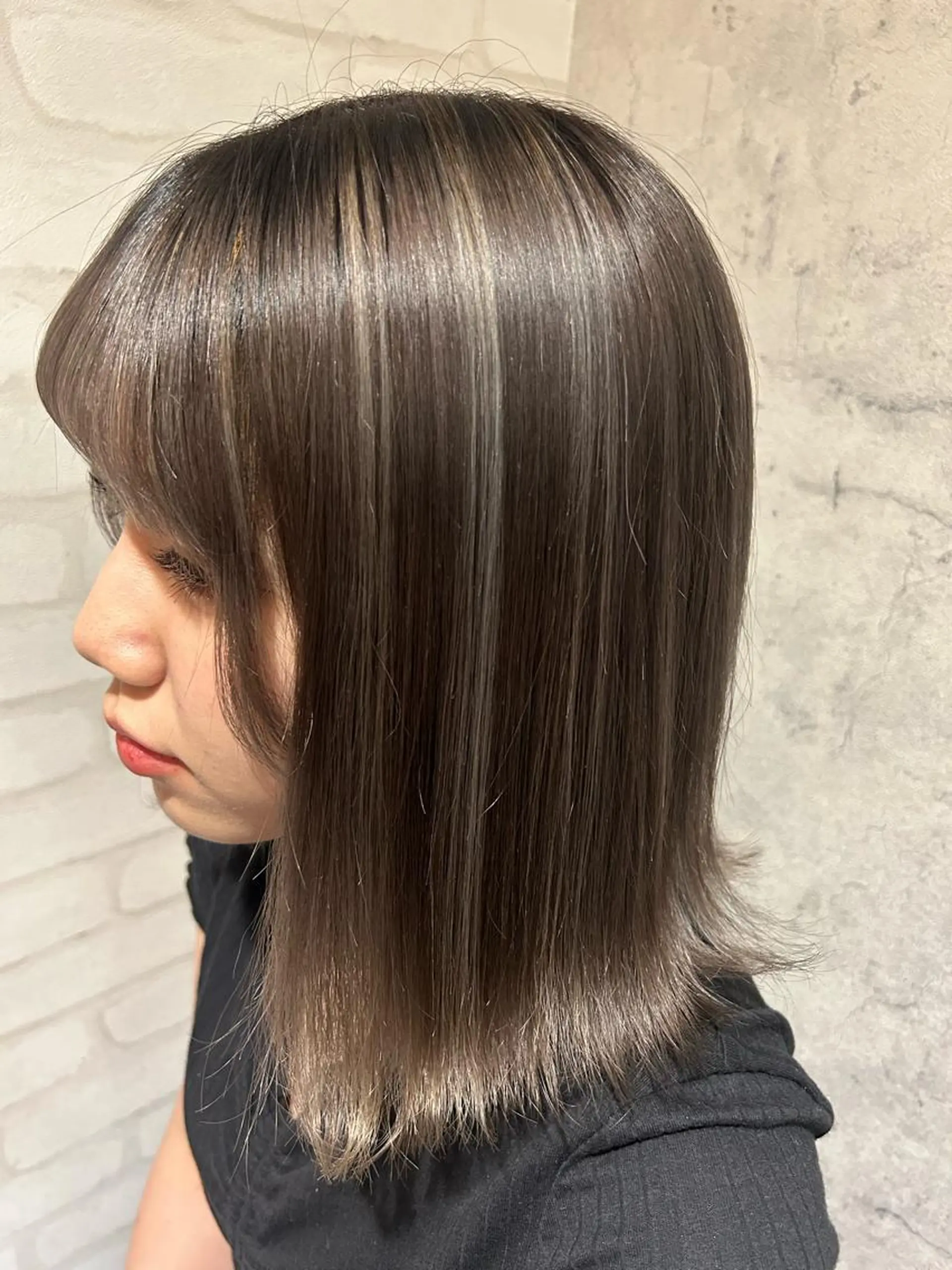 ミディアム カラー ハイライトカラー ハイライト ヘアカラー パーソナルカラー 診断🍀マリンのヘアスタイル