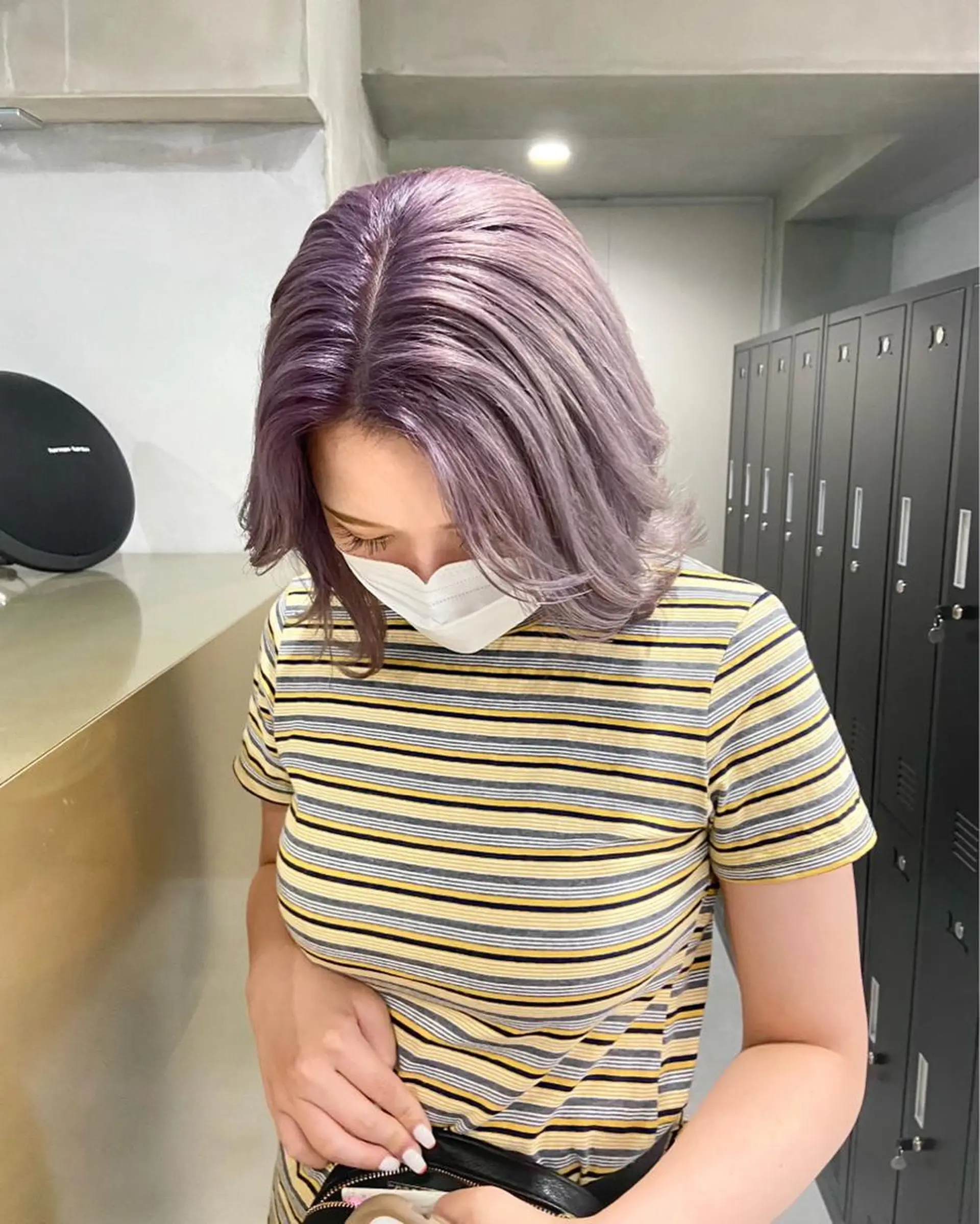 ミディアム カラー ブリーチ ヘアカラー yuna/ボブカット /ハイトーンカラーのヘアスタイル