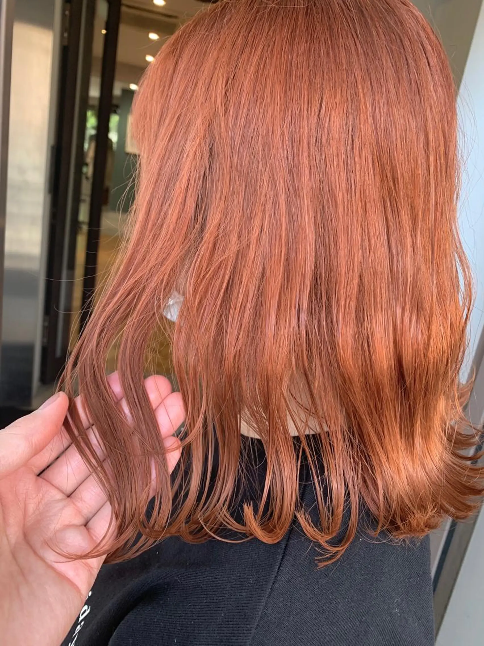 ミディアム カラー ヘアカラー トリートメント 髪質改善will hairdesignのヘアスタイル