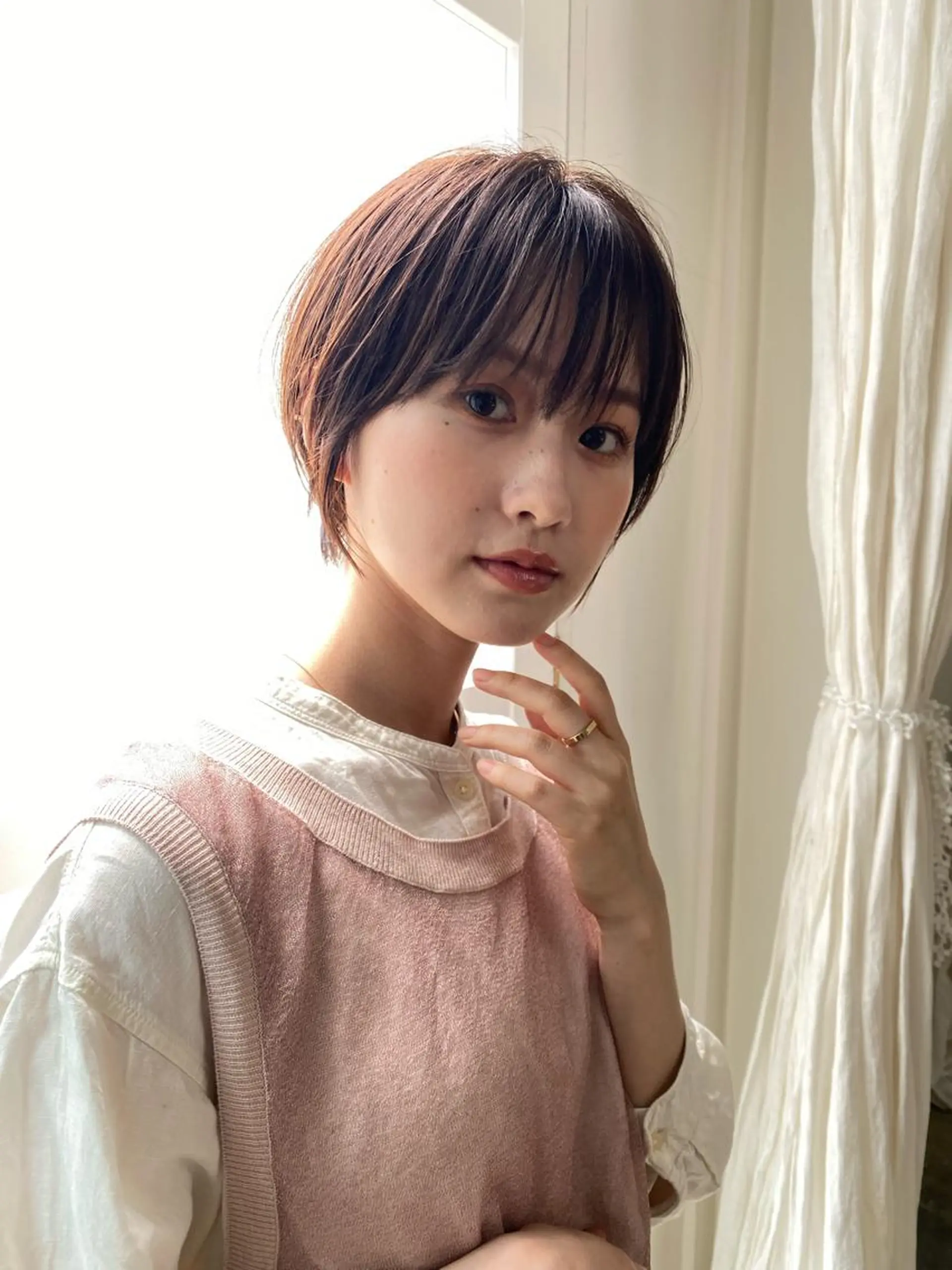 ショート 京都レイヤーカット/ 縮毛矯正/羽柴りくのヘアスタイル