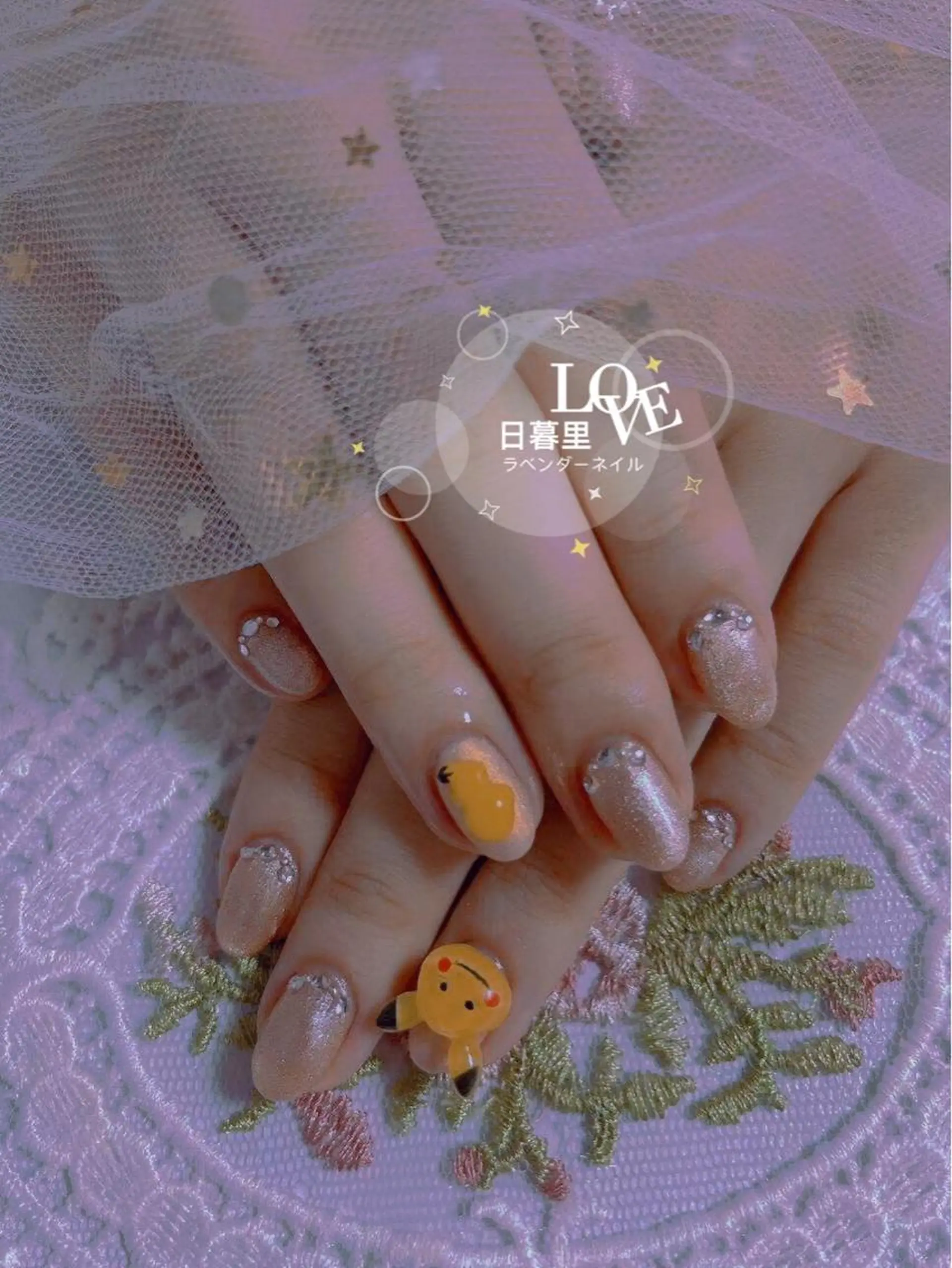 ネイル ラベンダー💖日暮里 ルル💖ネイルのネイルデザイン