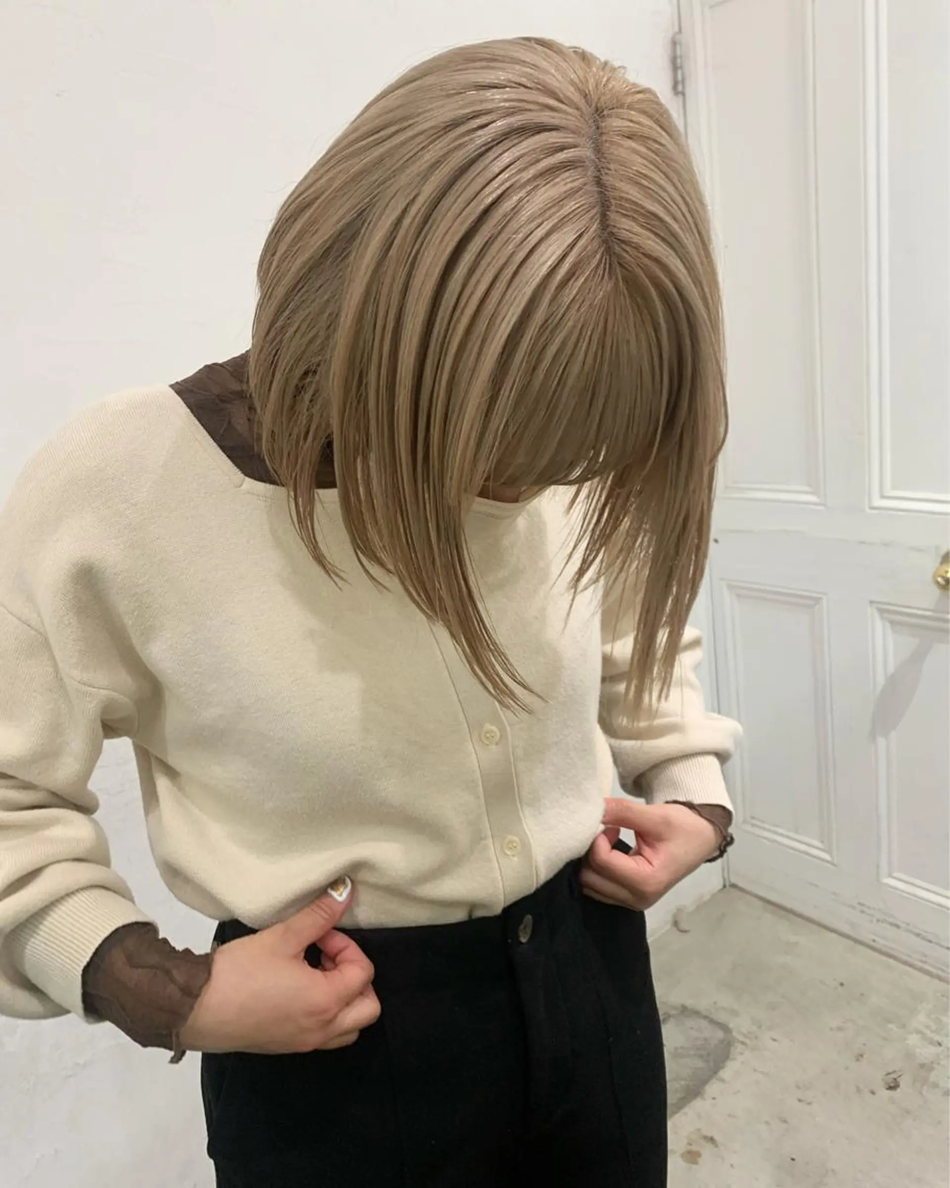 カラー ハイトーンカラー ボブ ALLYS 渋谷店所属・最高級の艶のある カラーmei🎨のヘアスタイル