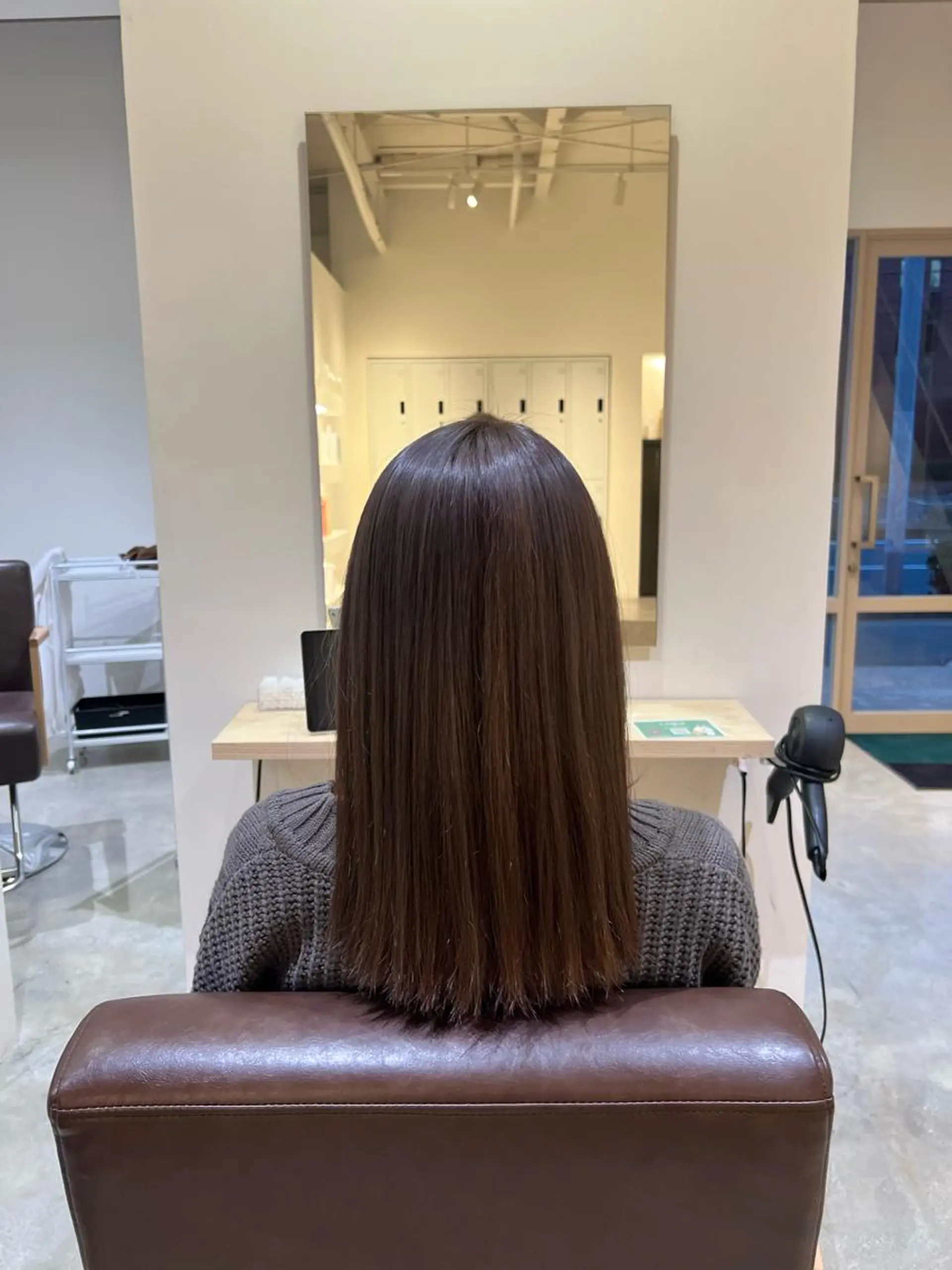 セミロング カラー 縮毛矯正 北九州美容室 🇰🇷mahiroのヘアスタイル