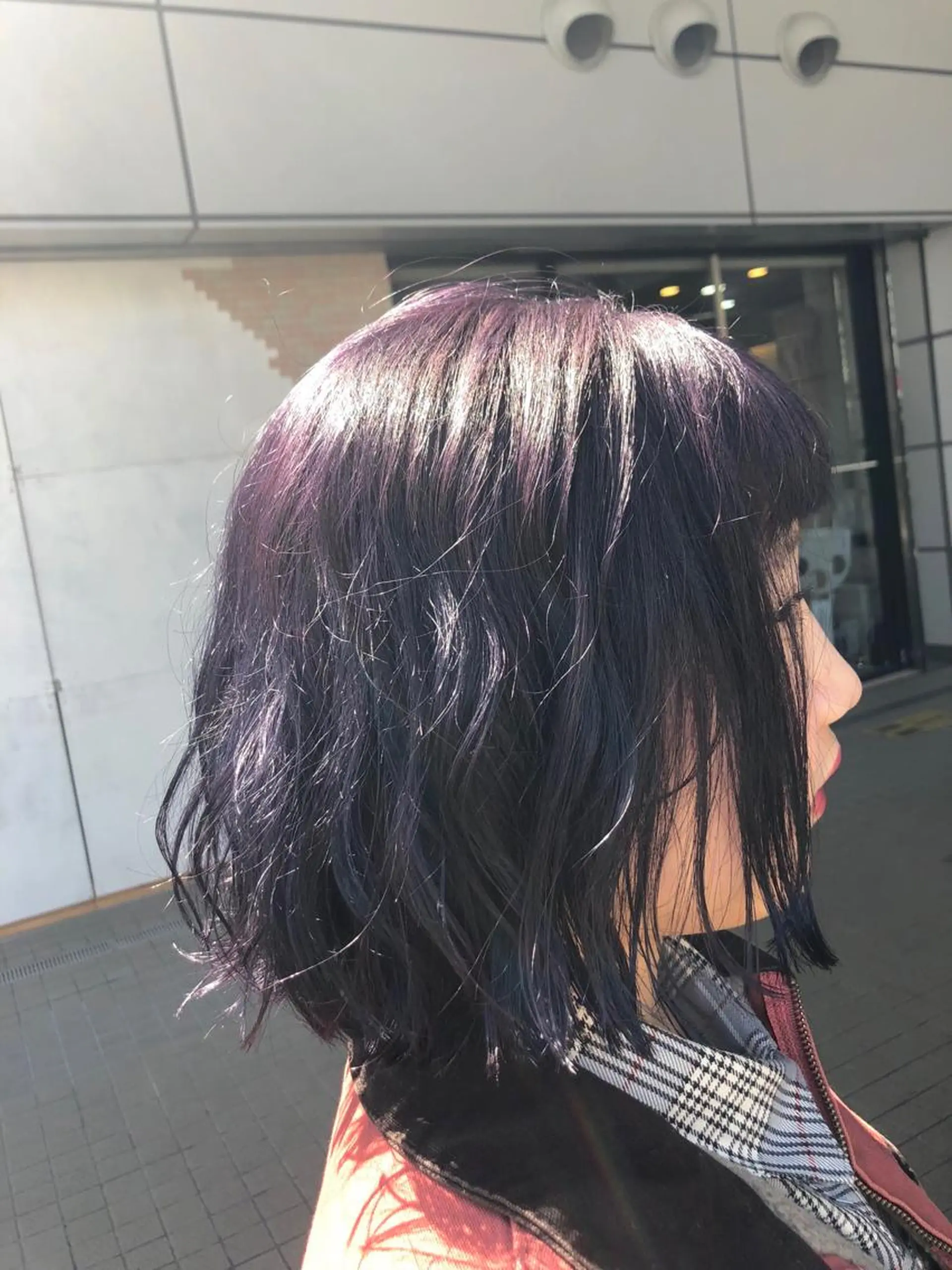 ショート カラー アッシュ ディープラベンダー ラベンダーカラー ラベンダーアッシュ カット ヘアカラー SHAFT Ieiriのヘアスタイル