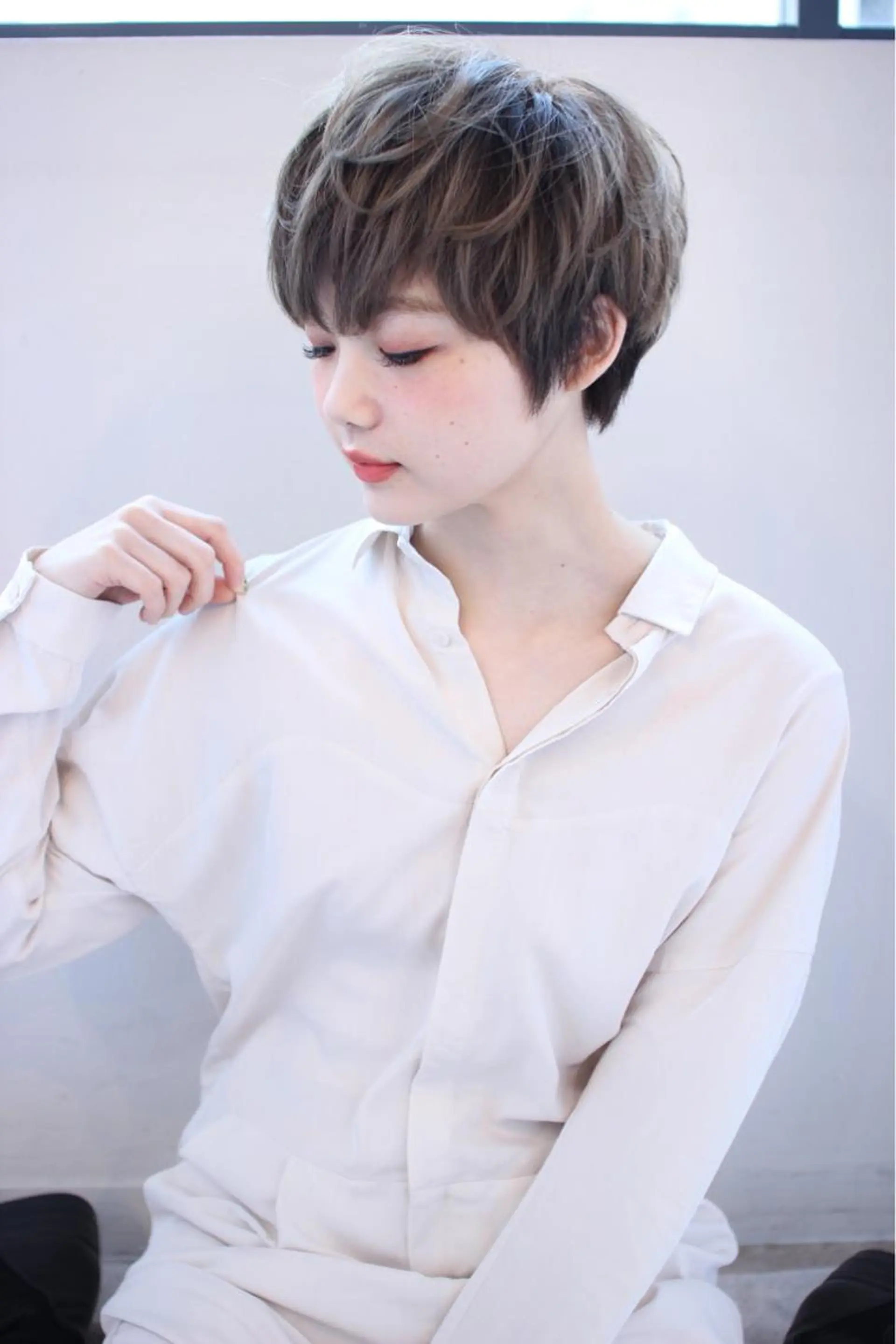 ショート 縮毛矯正/ショート/ レイヤー/畑中正敏のヘアスタイル