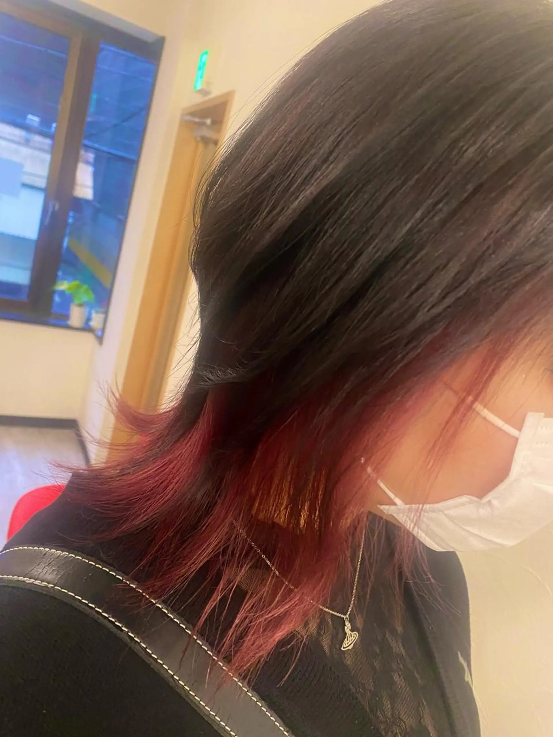 ミディアム カラー ブリーチ ピンクカラー Asuka 🌈のヘアスタイル