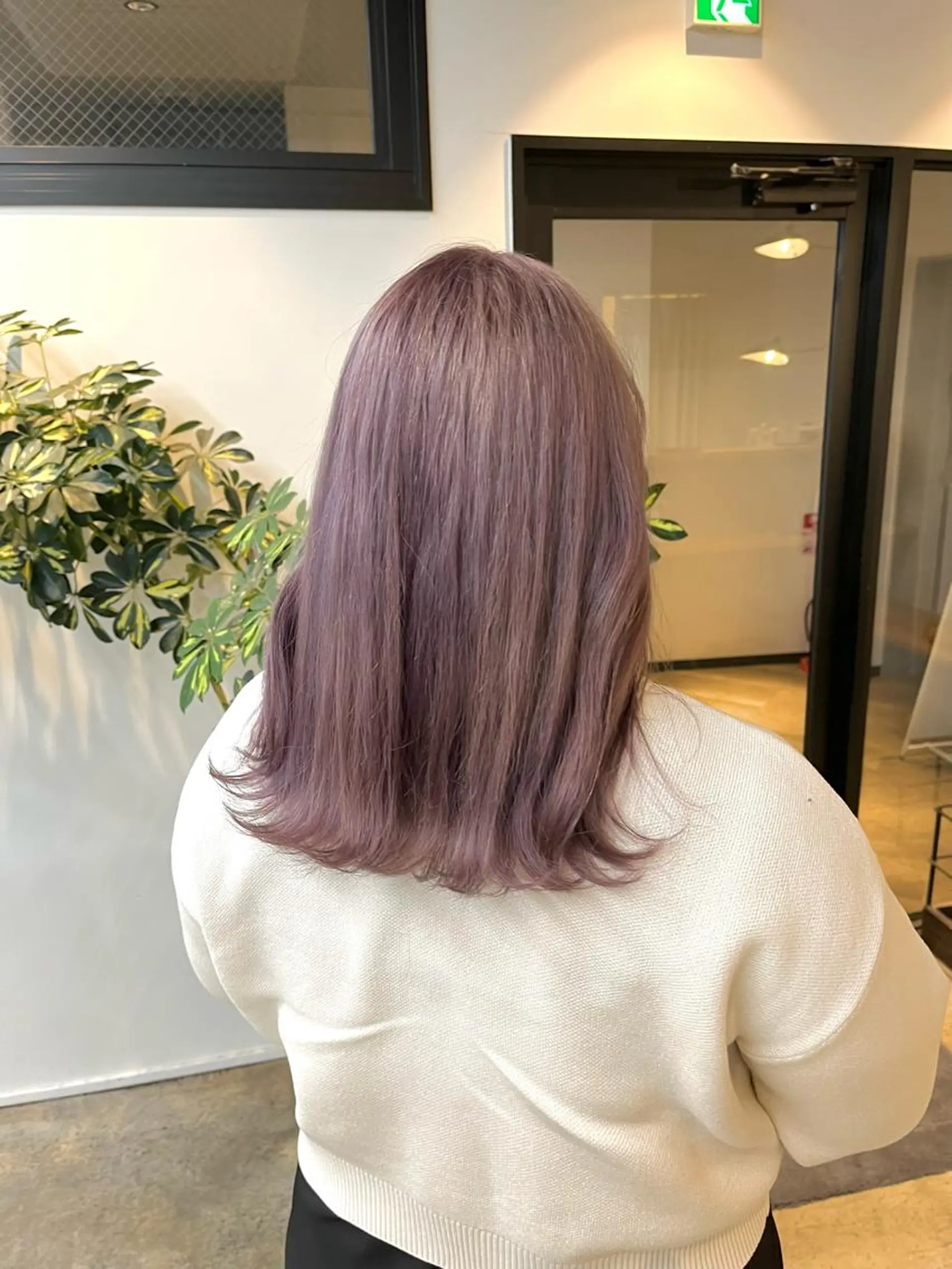 ミディアム カラー ヘアカラー ハイトーンカラ ー/小川のヘアスタイル