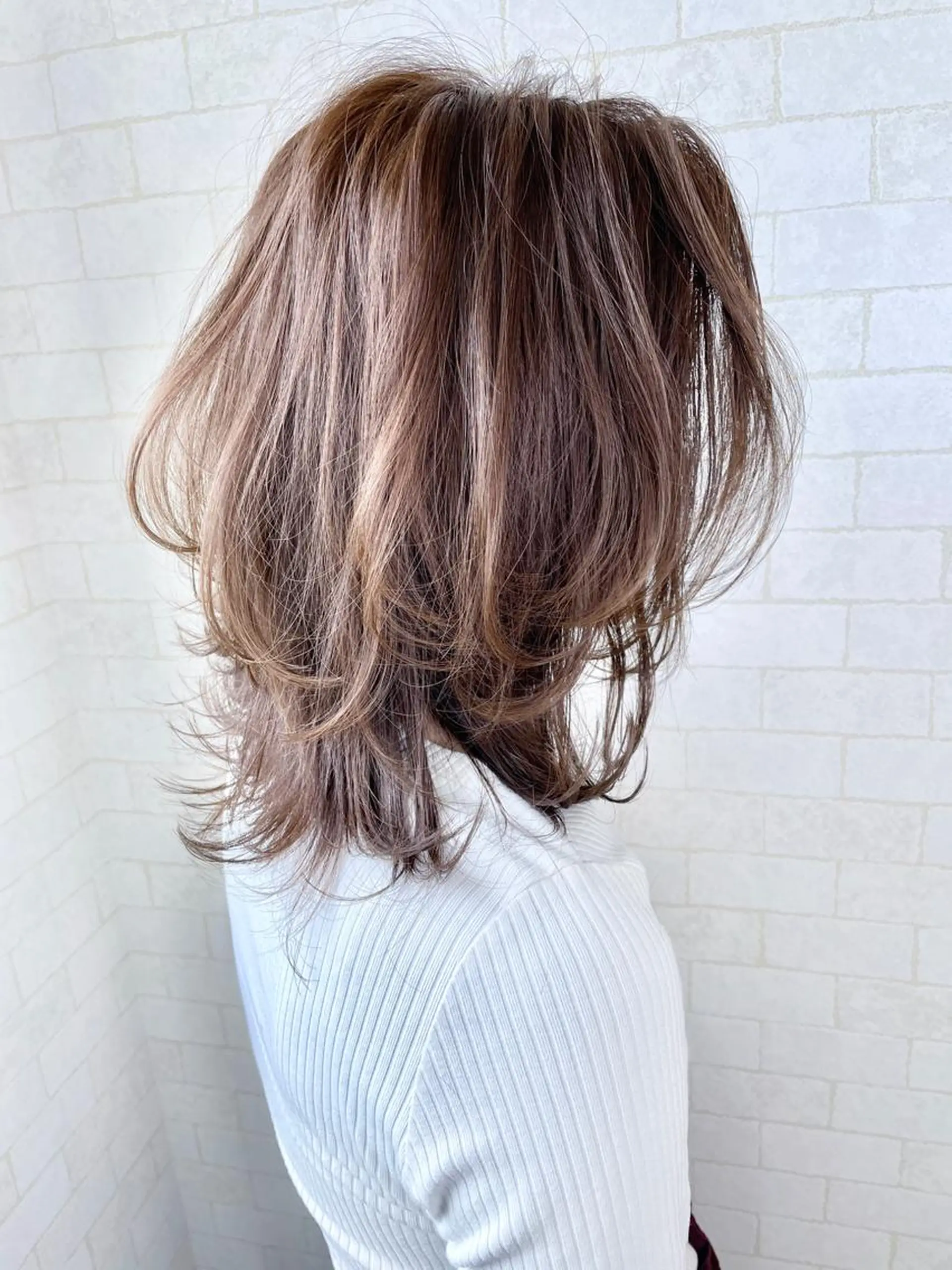 ミディアム カラー 神野 雅樹のヘアスタイル